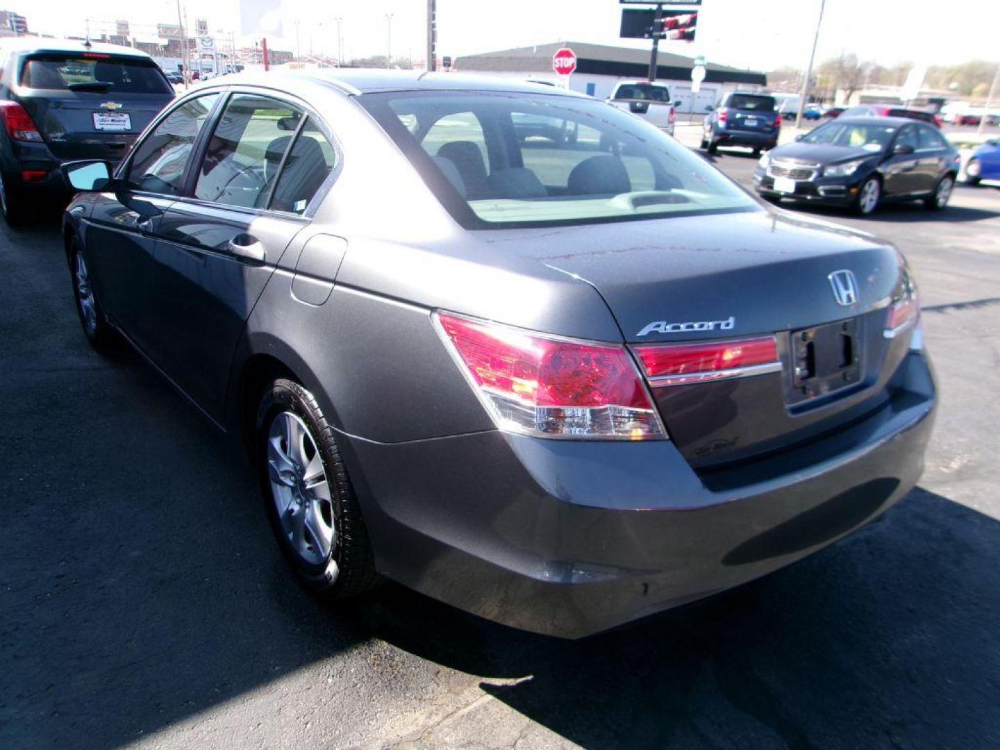 2012 GRAY HONDA ACCORD LXP (1HGCP2F42CA) with an 2.4L engine, Automatic transmission, located at 501 E. Columbia St., Springfield, OH, 45503, (800) 262-7122, 39.925262, -83.801796 - *** 1 Owner *** New Timing w/ Honda Parts *** Tune Up *** Serviced and Detailed *** LX 2.4L *** Clean *** Jay North Auto has offered hand picked vehicles since 1965! Our customer's enjoy a NO pressure buying experience with a small town feel. All of our vehicles get fully inspected and detaile - Photo#4