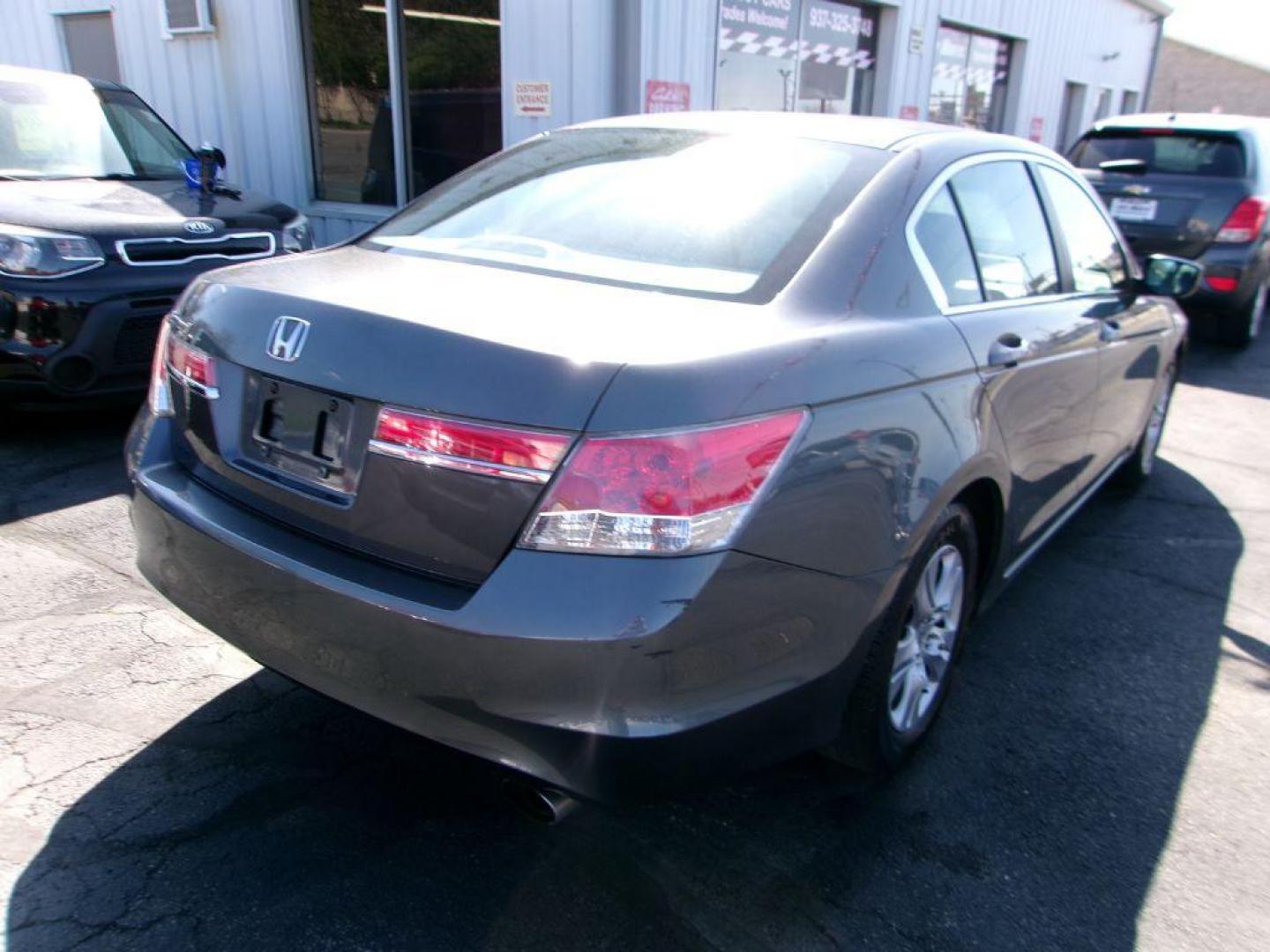 2012 GRAY HONDA ACCORD LXP (1HGCP2F42CA) with an 2.4L engine, Automatic transmission, located at 501 E. Columbia St., Springfield, OH, 45503, (800) 262-7122, 39.925262, -83.801796 - *** 1 Owner *** New Timing w/ Honda Parts *** Tune Up *** Serviced and Detailed *** LX 2.4L *** Clean *** Jay North Auto has offered hand picked vehicles since 1965! Our customer's enjoy a NO pressure buying experience with a small town feel. All of our vehicles get fully inspected and detaile - Photo#5