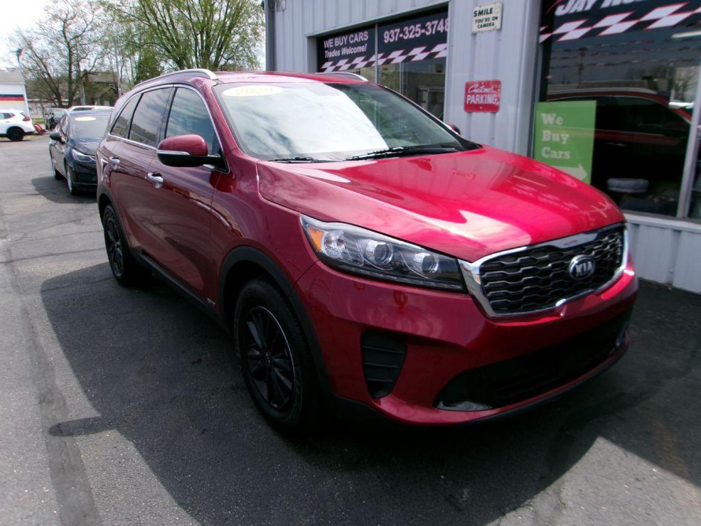 2020 RED KIA SORENTO LX CONVENIENCE (5XYPGDA39LG) with an 2.4L engine, Automatic transmission, located at 501 E. Columbia St., Springfield, OH, 45503, (800) 262-7122, 39.925262, -83.801796 - ***AWD***Android Auto and Apple CarPlay***Blind Spot***3rd Row Seating***New Front Brake Pads and Rotors***Serviced and Detailed*** Jay North Auto has offered hand picked vehicles since 1965! Our customer's enjoy a NO pressure buying experience with a small town feel. All of our vehicles get - Photo#2