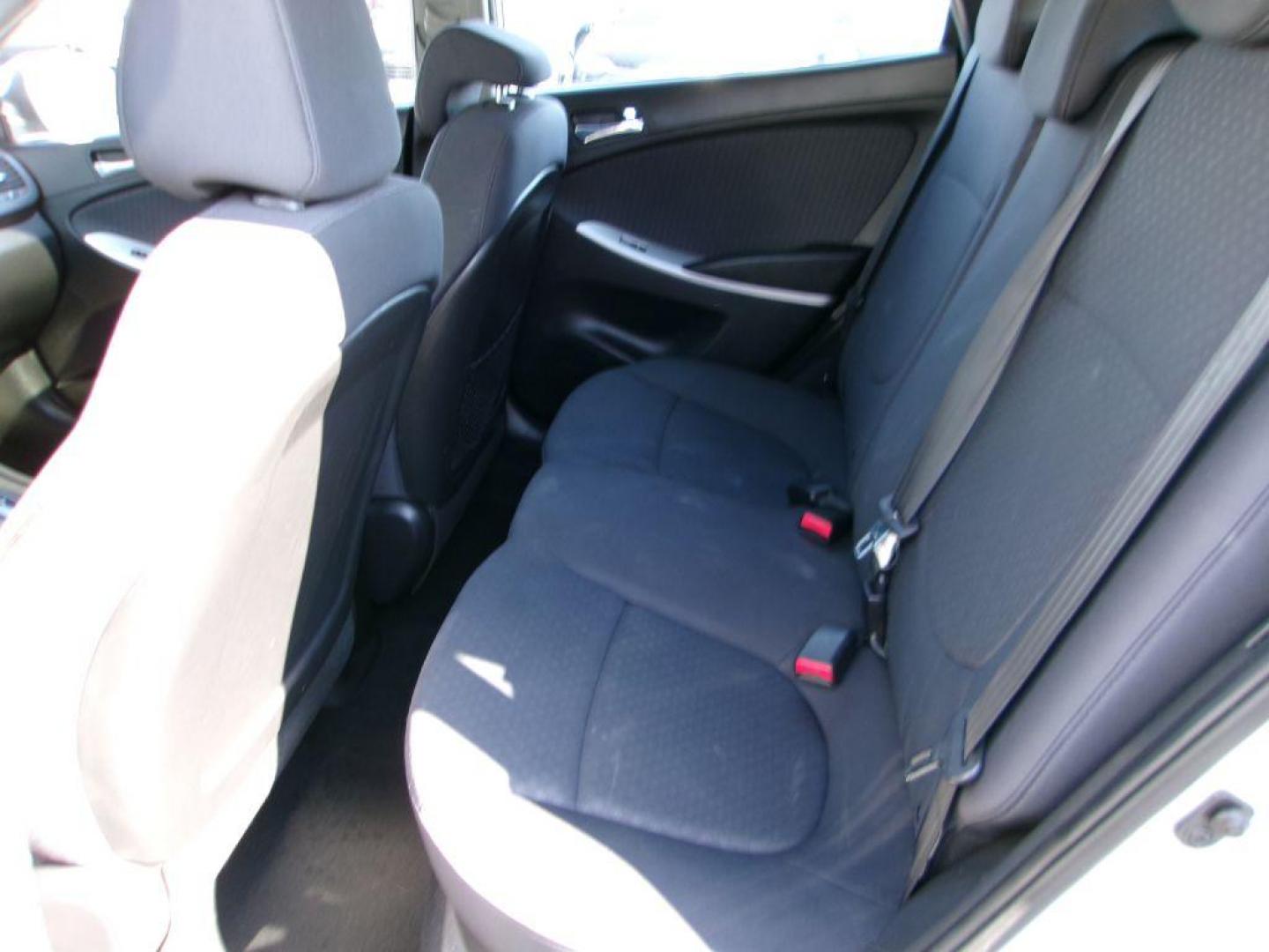 2013 SILVER HYUNDAI ACCENT SE (KMHCU5AE6DU) with an 1.6L engine, Automatic transmission, located at 501 E. Columbia St., Springfield, OH, 45503, (800) 262-7122, 39.925262, -83.801796 - ***Clean Carfax***SE***New Tires***Sunroof***New Front Pads and Rotors***Serviced and Detailed*** Jay North Auto has offered hand picked vehicles since 1965! Our customer's enjoy a NO pressure buying experience with a small town feel. All of our vehicles get fully inspected and detailed. We ar - Photo#12