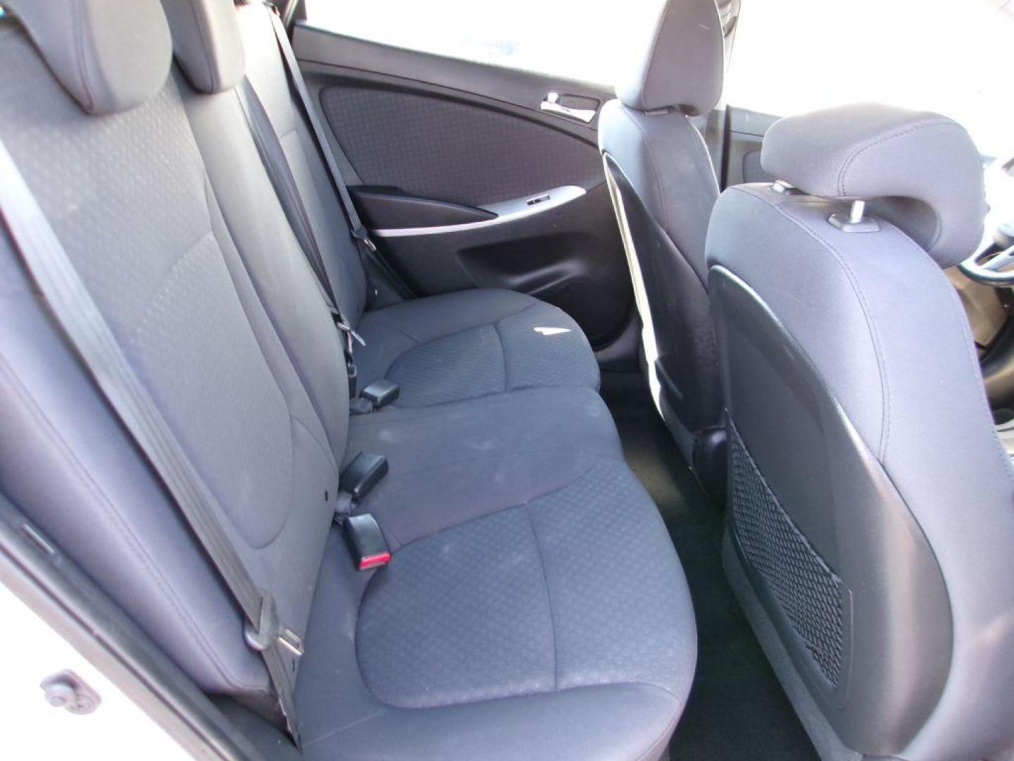 2013 SILVER HYUNDAI ACCENT SE (KMHCU5AE6DU) with an 1.6L engine, Automatic transmission, located at 501 E. Columbia St., Springfield, OH, 45503, (800) 262-7122, 39.925262, -83.801796 - ***Clean Carfax***SE***New Tires***Sunroof***New Front Pads and Rotors***Serviced and Detailed*** Jay North Auto has offered hand picked vehicles since 1965! Our customer's enjoy a NO pressure buying experience with a small town feel. All of our vehicles get fully inspected and detailed. We ar - Photo#15