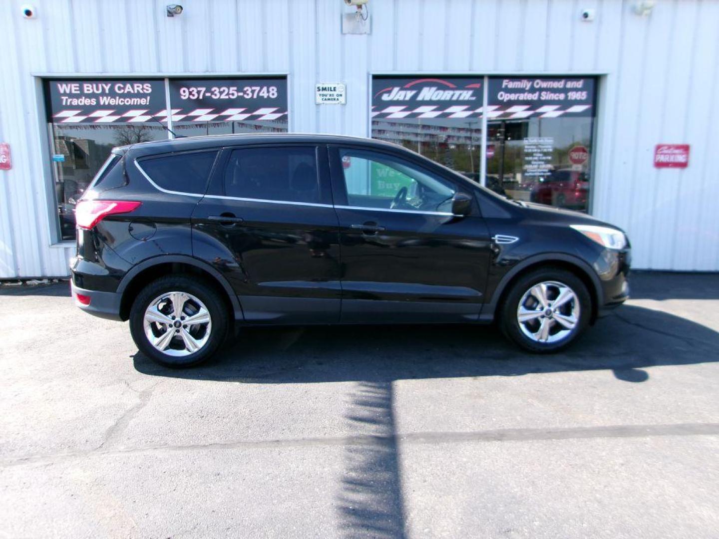 2015 BLACK FORD ESCAPE SE (1FMCU0G72FU) with an 2.5L engine, Automatic transmission, located at 501 E. Columbia St., Springfield, OH, 45503, (800) 262-7122, 39.925262, -83.801796 - ***New Tires***New Front and Rear Brake Pads and Rotors***New Battery***New Spark Plugs***Serviced and Detailed*** Jay North Auto has offered hand picked vehicles since 1965! Our customer's enjoy a NO pressure buying experience with a small town feel. All of our vehicles get fully inspected an - Photo#0
