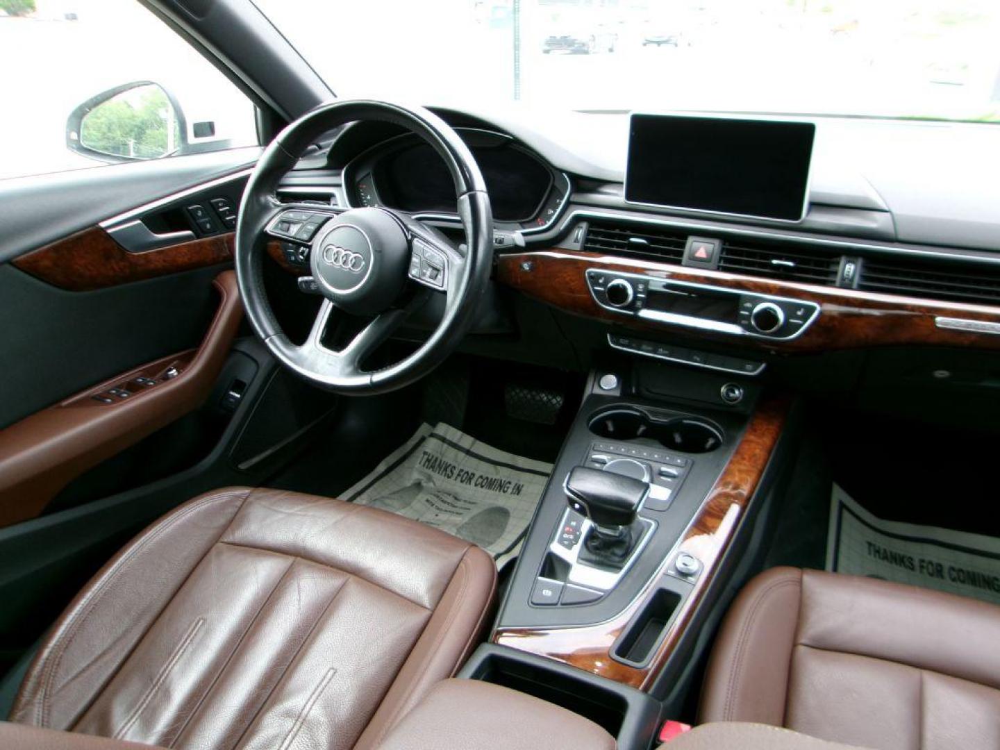 2017 WHITE AUDI A4 PREMIUM PLUS (WAUENAF4XHN) with an 2.0L engine, Automatic transmission, located at 501 E. Columbia St., Springfield, OH, 45503, (800) 262-7122, 39.925262, -83.801796 - ***Clean Carfax***LOADED***Heated Front and Rear Leather Seating***3D Bang and Olufsen Audio***Navigation***Sunroof***Premium Plus***Blind Spot***Local Trade***Serviced and Detailed*** AWD *** Jay North Auto has offered hand picked vehicles since 1965! Our customer's enjoy a NO pressure buying - Photo#9