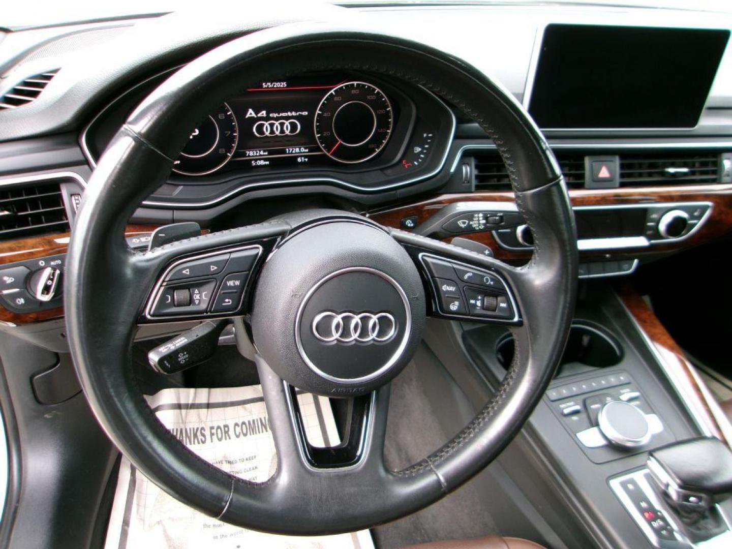 2017 WHITE AUDI A4 PREMIUM PLUS (WAUENAF4XHN) with an 2.0L engine, Automatic transmission, located at 501 E. Columbia St., Springfield, OH, 45503, (800) 262-7122, 39.925262, -83.801796 - ***Clean Carfax***LOADED***Heated Front and Rear Leather Seating***3D Bang and Olufsen Audio***Navigation***Sunroof***Premium Plus***Blind Spot***Local Trade***Serviced and Detailed*** AWD *** Jay North Auto has offered hand picked vehicles since 1965! Our customer's enjoy a NO pressure buying - Photo#15