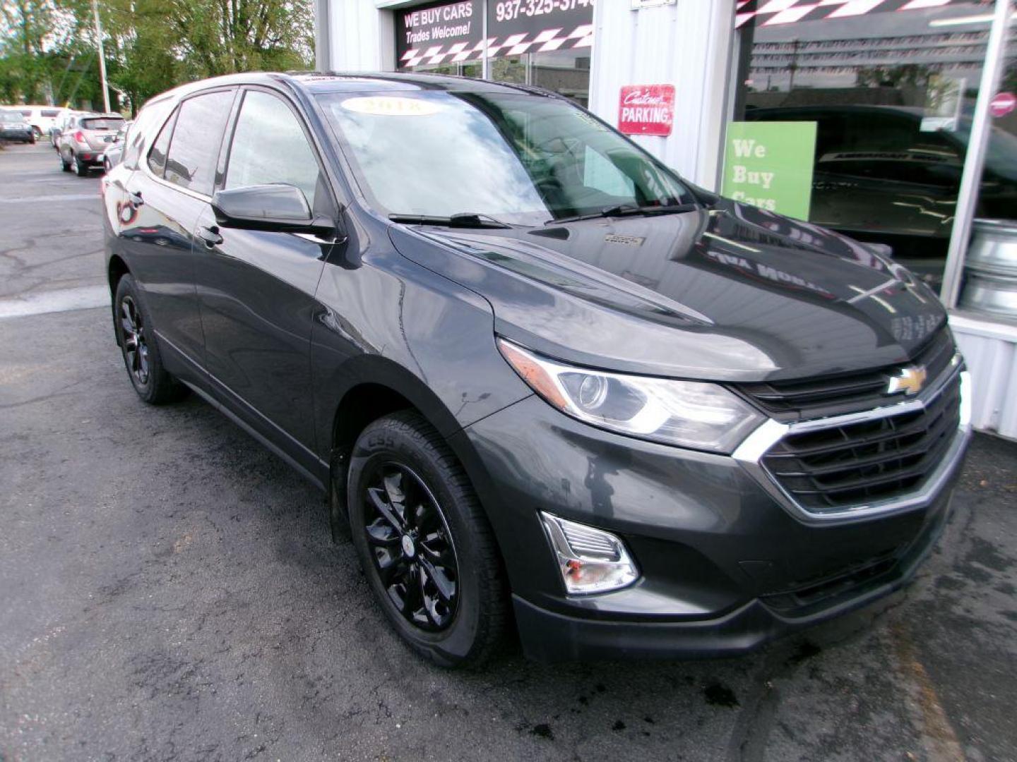 2018 GRAY CHEVROLET EQUINOX LT (2GNAXSEV3J6) with an 1.5L engine, Automatic transmission, located at 501 E. Columbia St., Springfield, OH, 45503, (800) 262-7122, 39.925262, -83.801796 - ***Clean Carfax***AWD***New Battery***LT***Serviced and Detailed*** Jay North Auto has offered hand picked vehicles since 1965! Our customer's enjoy a NO pressure buying experience with a small town feel. All of our vehicles get fully inspected and detailed. We are a preferred dealer for many lo - Photo#1