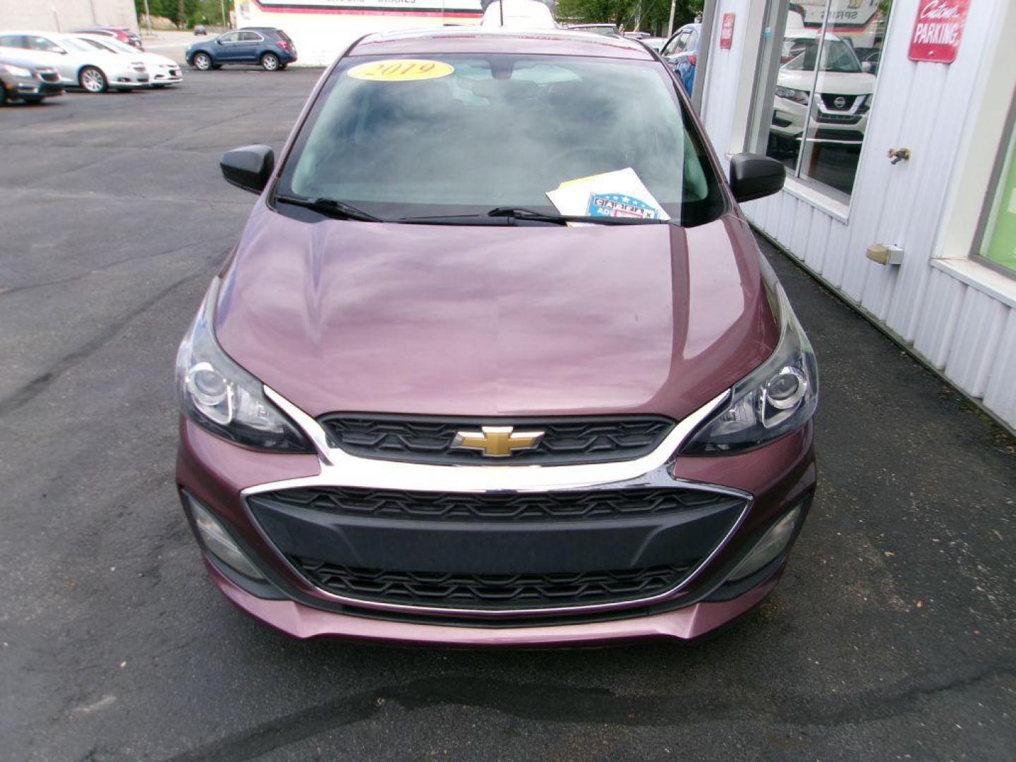 2019 PURPLE CHEVROLET SPARK LS (KL8CB6SA9KC) with an 1.4L engine, Continuously Variable transmission, located at 501 E. Columbia St., Springfield, OH, 45503, (800) 262-7122, 39.925262, -83.801796 - *** Clean CarFax *** Low Miles *** Serviced and Detailed *** Great MPG *** Automatic *** A/C *** Jay North Auto has offered hand picked vehicles since 1965! Our customer's enjoy a NO pressure buying experience with a small town feel. All of our vehicles get fully inspected and detailed. We are a - Photo#2