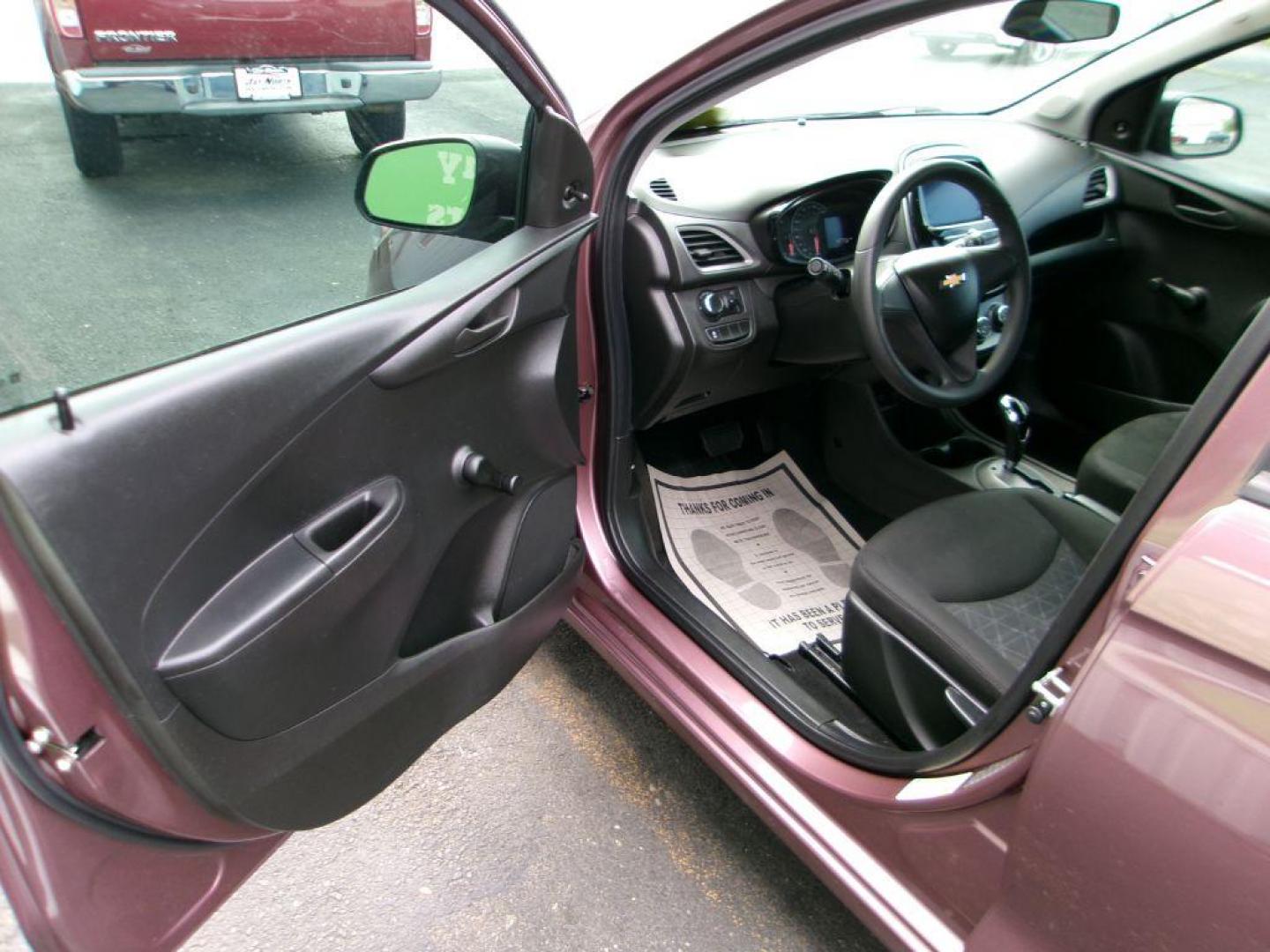 2019 PURPLE CHEVROLET SPARK LS (KL8CB6SA9KC) with an 1.4L engine, Continuously Variable transmission, located at 501 E. Columbia St., Springfield, OH, 45503, (800) 262-7122, 39.925262, -83.801796 - *** Clean CarFax *** Low Miles *** Serviced and Detailed *** Great MPG *** Automatic *** A/C *** Jay North Auto has offered hand picked vehicles since 1965! Our customer's enjoy a NO pressure buying experience with a small town feel. All of our vehicles get fully inspected and detailed. We are a - Photo#11