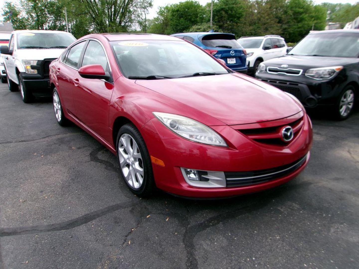 2010 RED MAZDA 6 S GRAND TOURING (1YVHZ8CB9A5) with an 3.7L engine, Automatic transmission, located at 501 E. Columbia St., Springfield, OH, 45503, (800) 262-7122, 39.925262, -83.801796 - ***1-Owner***Clean Carfax***33 Service Records on Carfax***3.7L V6***Leather Seating***Sunroof***Bose Sound System***Super Clean!***Serviced and Detailed*** Jay North Auto has offered hand picked vehicles since 1965! Our customer's enjoy a NO pressure buying experience with a small town feel. Al - Photo#2