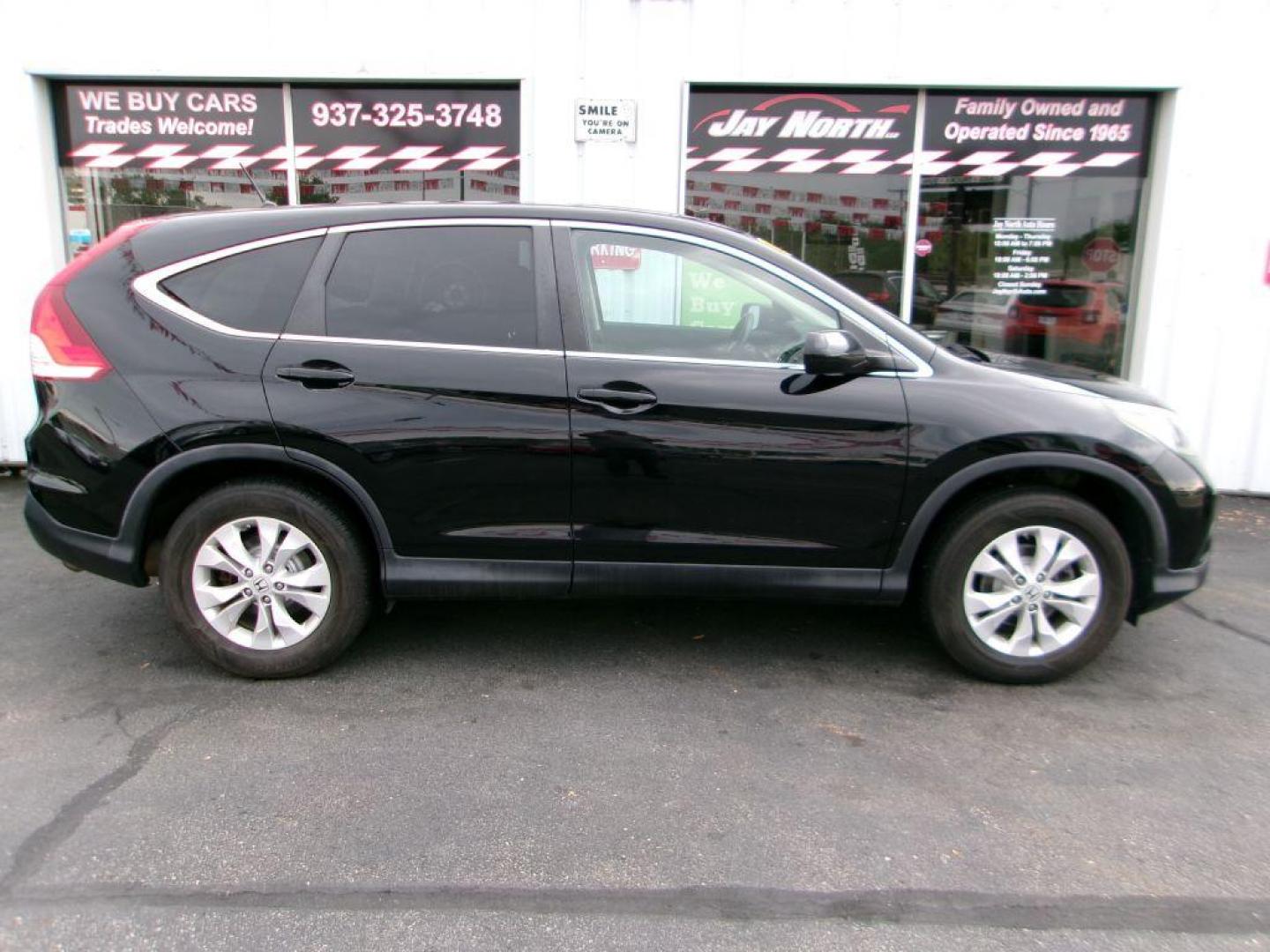 2013 BLACK HONDA CR-V EX (2HKRM4H56DH) with an 2.4L engine, Automatic transmission, located at 501 E. Columbia St., Springfield, OH, 45503, (800) 262-7122, 39.925262, -83.801796 - *** EX *** AWD *** Moonroof *** Back Up Camera *** Serviced and Detailed *** 2.4L *** NICE *** Jay North Auto has offered hand picked vehicles since 1965! Our customer's enjoy a NO pressure buying experience with a small town feel. All of our vehicles get fully inspected and detailed. We are a - Photo#0