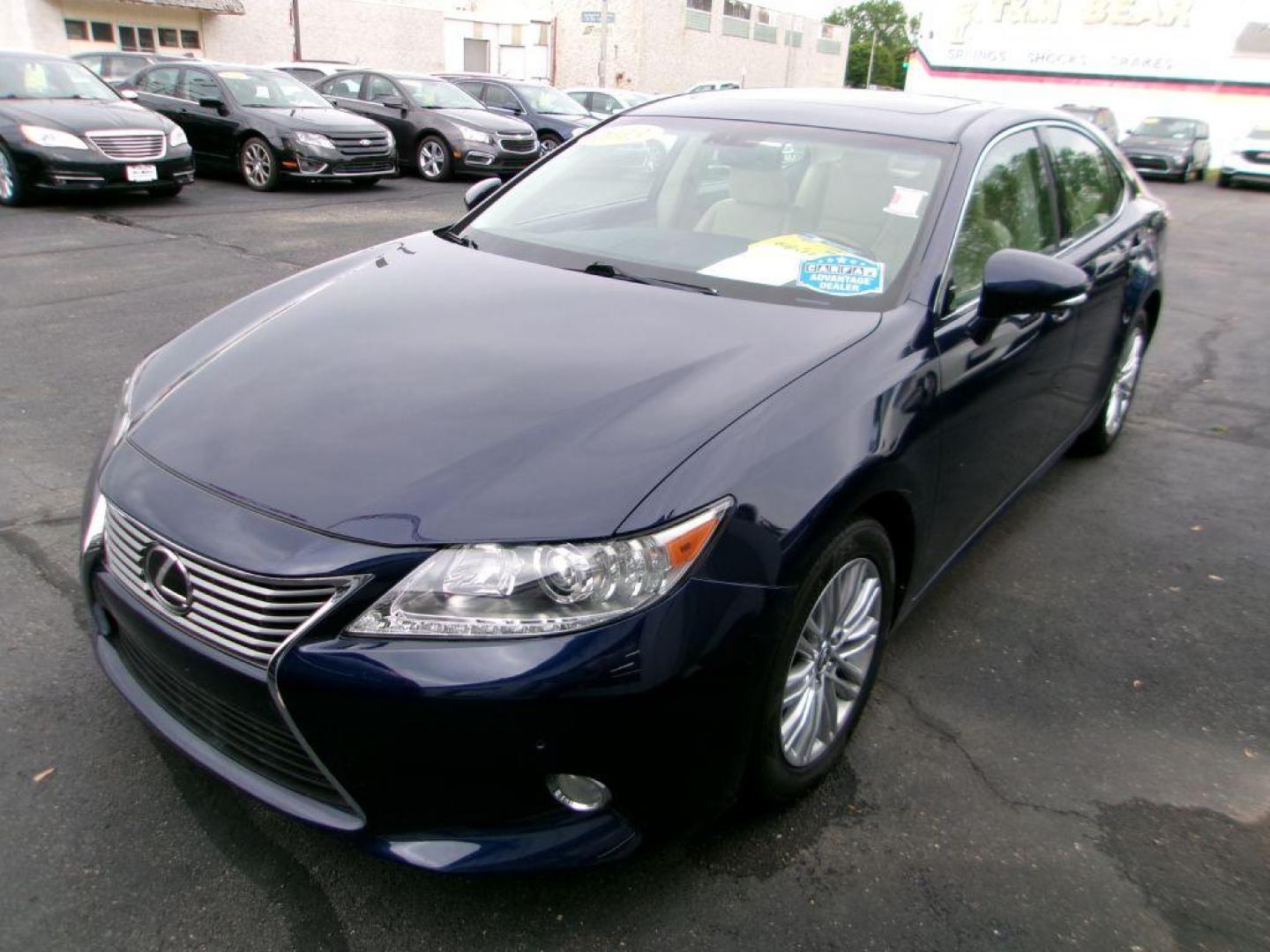 2013 BLUE LEXUS ES 350 (JTHBK1GG2D2) with an 3.5L engine, Automatic transmission, located at 501 E. Columbia St., Springfield, OH, 45503, (800) 262-7122, 39.925262, -83.801796 - *** 3.5L V6 *** Premium Audio w/ Navigation *** Moonroof *** Heated and Cooled Leather Seating *** Blind Spot *** Parking Assist ** Serviced and Detailed *** Lexus Quality #1 *** Jay North Auto has offered hand picked vehicles since 1965! Our customer's enjoy a NO pressure buying experience wit - Photo#3