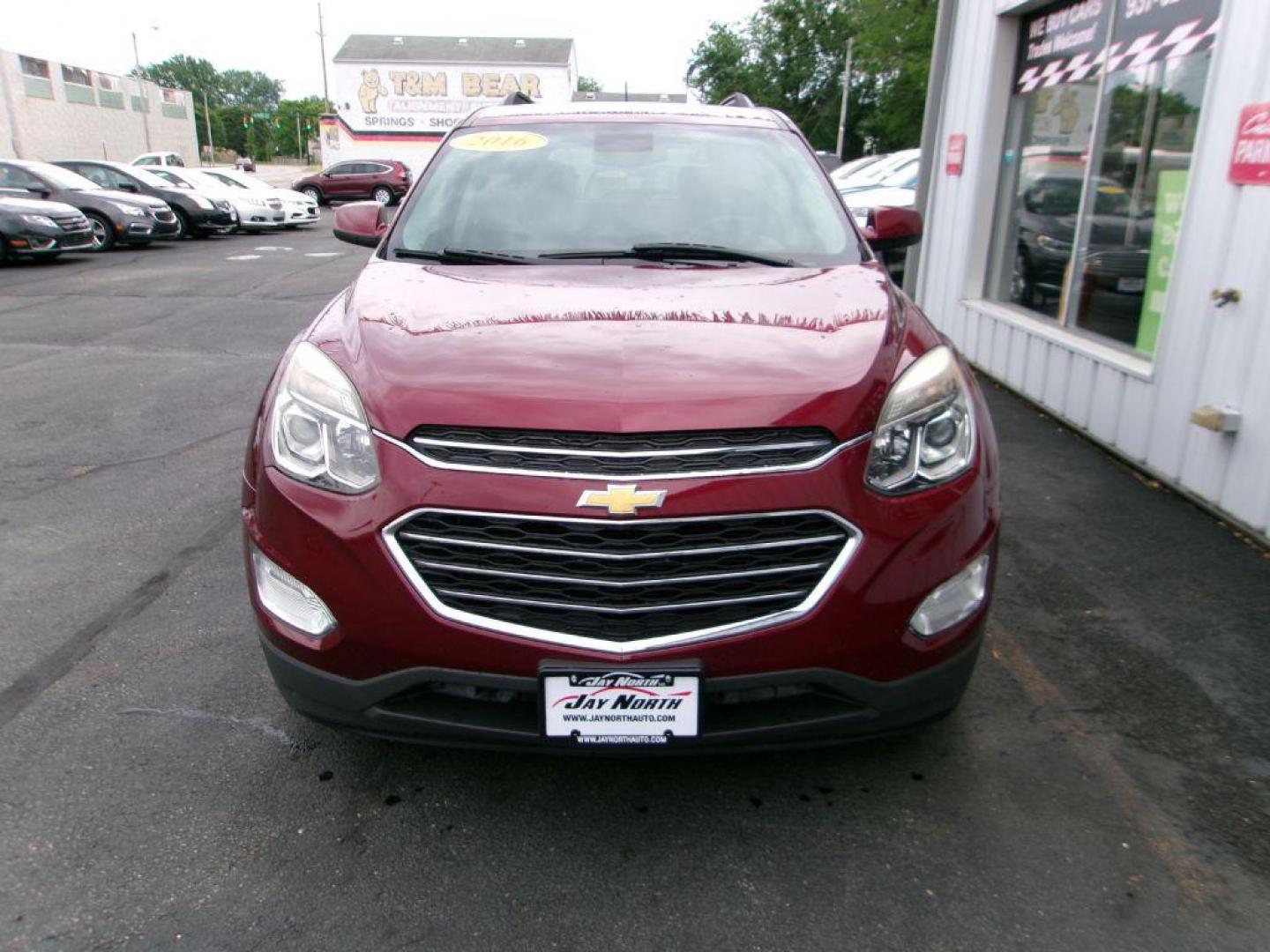 2016 RED CHEVROLET EQUINOX LT (2GNALCEK5G6) with an 2.4L engine, Automatic transmission, located at 501 E. Columbia St., Springfield, OH, 45503, (800) 262-7122, 39.925262, -83.801796 - ***New Timing***New Front and Rear Pads and Rotors***New Spark Plugs***Serviced and Detailed*** Jay North Auto has offered hand picked vehicles since 1965! Our customer's enjoy a NO pressure buying experience with a small town feel. All of our vehicles get fully inspected and detailed. We are a - Photo#1