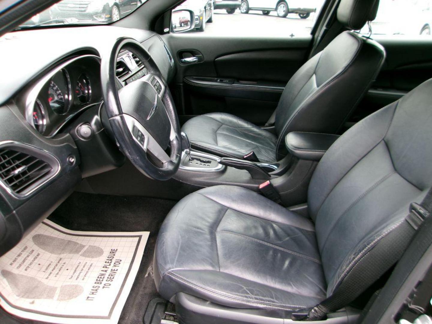 2013 BLACK CHRYSLER 200 LIMITED (1C3CCBCG9DN) with an 3.6L engine, Automatic transmission, located at 501 E. Columbia St., Springfield, OH, 45503, (800) 262-7122, 39.925262, -83.801796 - *** New Battery *** New Brakes *** Serviced and Detailed *** Limited V6 *** Leather *** Clean CarFax w/ many service records *** Jay North Auto has offered hand picked vehicles since 1965! Our customer's enjoy a NO pressure buying experience with a small town feel. All of our vehicles get fully - Photo#8