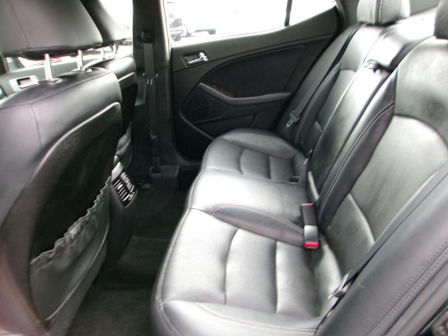 2013 BLACK KIA OPTIMA SXL (5XXGR4A6XDG) , Automatic transmission, located at 501 E. Columbia St., Springfield, OH, 45503, (800) 262-7122, 39.925262, -83.801796 - *** Local Trade *** Serviced and Detailed *** Loaded *** SX Premium Touring Package- Panoramic Sunroof- Power Folding Outside Mirrors- Infinity Audio System- UVO Powered by Microsoft- HD Radio Technology- Rear Camera Display- Power Front Passenger's Seat- Driver's Seat Memory- Heated and Cooled Fron - Photo#12