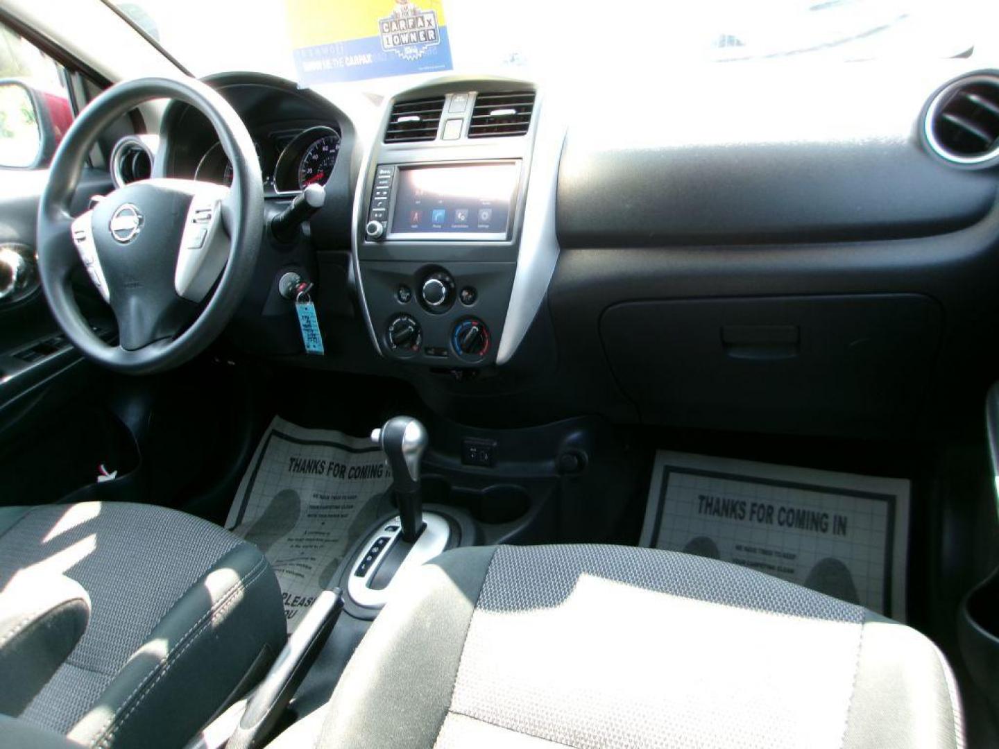 2019 RED NISSAN VERSA SV (3N1CN7AP7KL) with an 1.6L engine, Continuously Variable transmission, located at 501 E. Columbia St., Springfield, OH, 45503, (800) 262-7122, 39.925262, -83.801796 - *** SV *** Serviced and Detailed *** Back Up Camera *** Power Windows and Locks *** Jay North Auto has offered hand picked vehicles since 1965! Our customer's enjoy a NO pressure buying experience with a small town feel. All of our vehicles get fully inspected and detailed. We are a preferred de - Photo#17