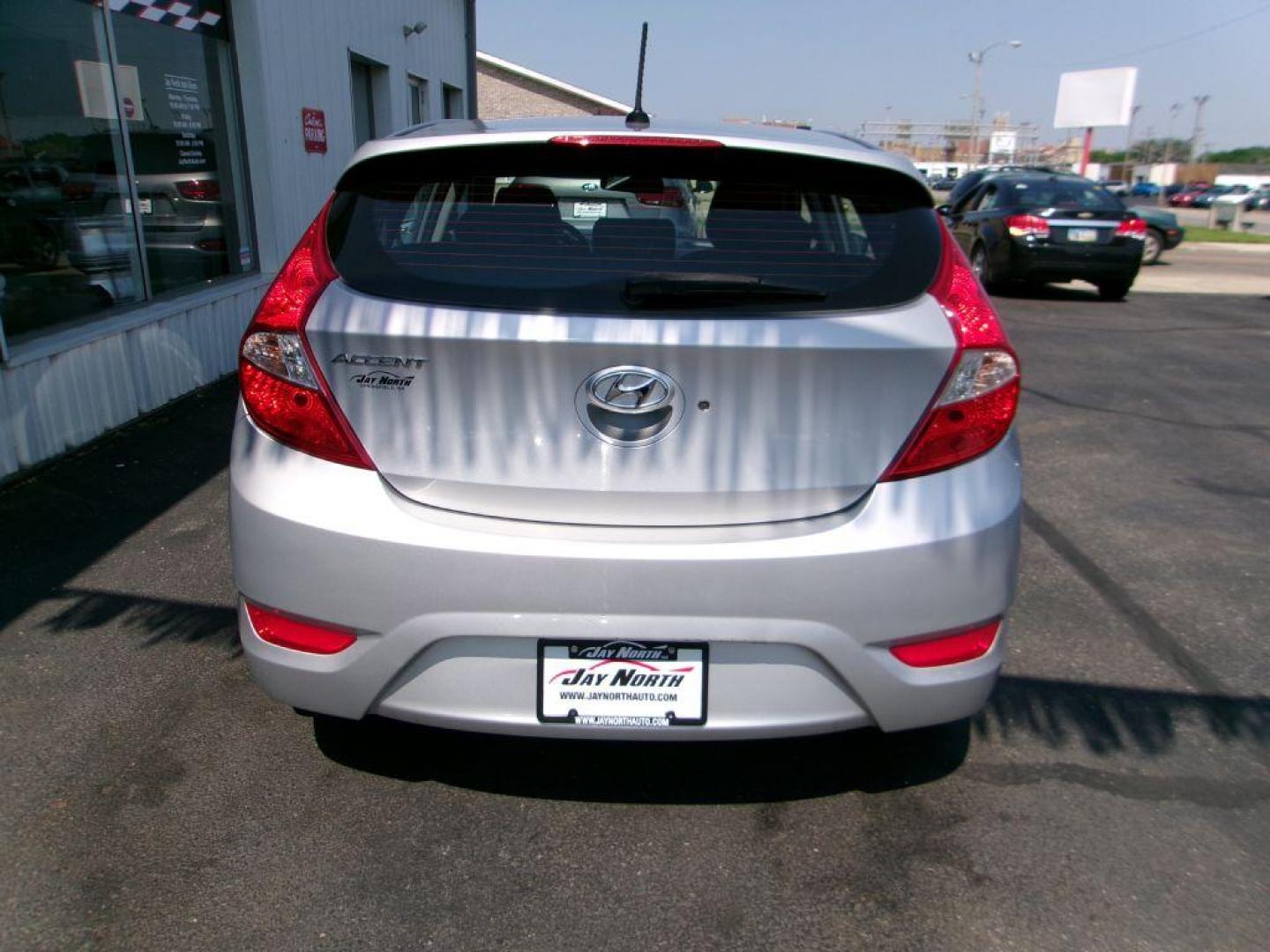 2016 SILVER HYUNDAI ACCENT SPORT (KMHCU5AE5GU) with an 1.6L engine, Automatic transmission, located at 501 E. Columbia St., Springfield, OH, 45503, (800) 262-7122, 39.925262, -83.801796 - Photo#4