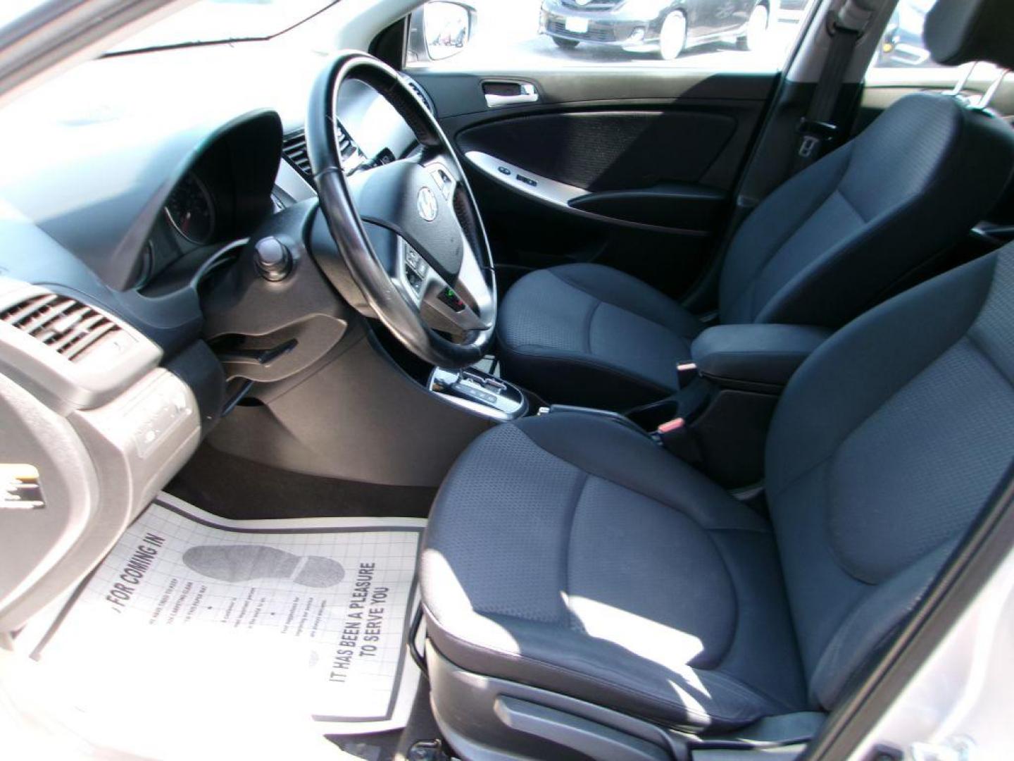 2016 SILVER HYUNDAI ACCENT SPORT (KMHCU5AE5GU) with an 1.6L engine, Automatic transmission, located at 501 E. Columbia St., Springfield, OH, 45503, (800) 262-7122, 39.925262, -83.801796 - Photo#8