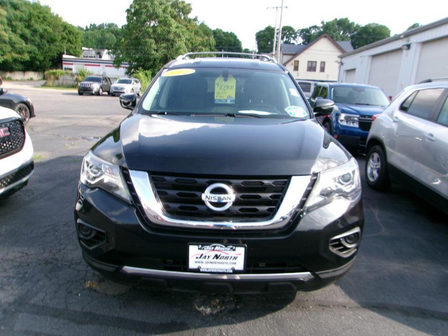 2017 BLACK NISSAN PATHFINDER S (5N1DR2MM1HC) with an 3.5L engine, Continuously Variable transmission, located at 501 E. Columbia St., Springfield, OH, 45503, (800) 262-7122, 39.925262, -83.801796 - *** New Tires *** V6 4x4 *** Third row seating *** New Brakes *** Serviced and Detailed *** Jay North Auto has offered hand picked vehicles since 1965! Our customer's enjoy a NO pressure buying experience with a small town feel. All of our vehicles get fully inspected and detailed. We are a pref - Photo#2