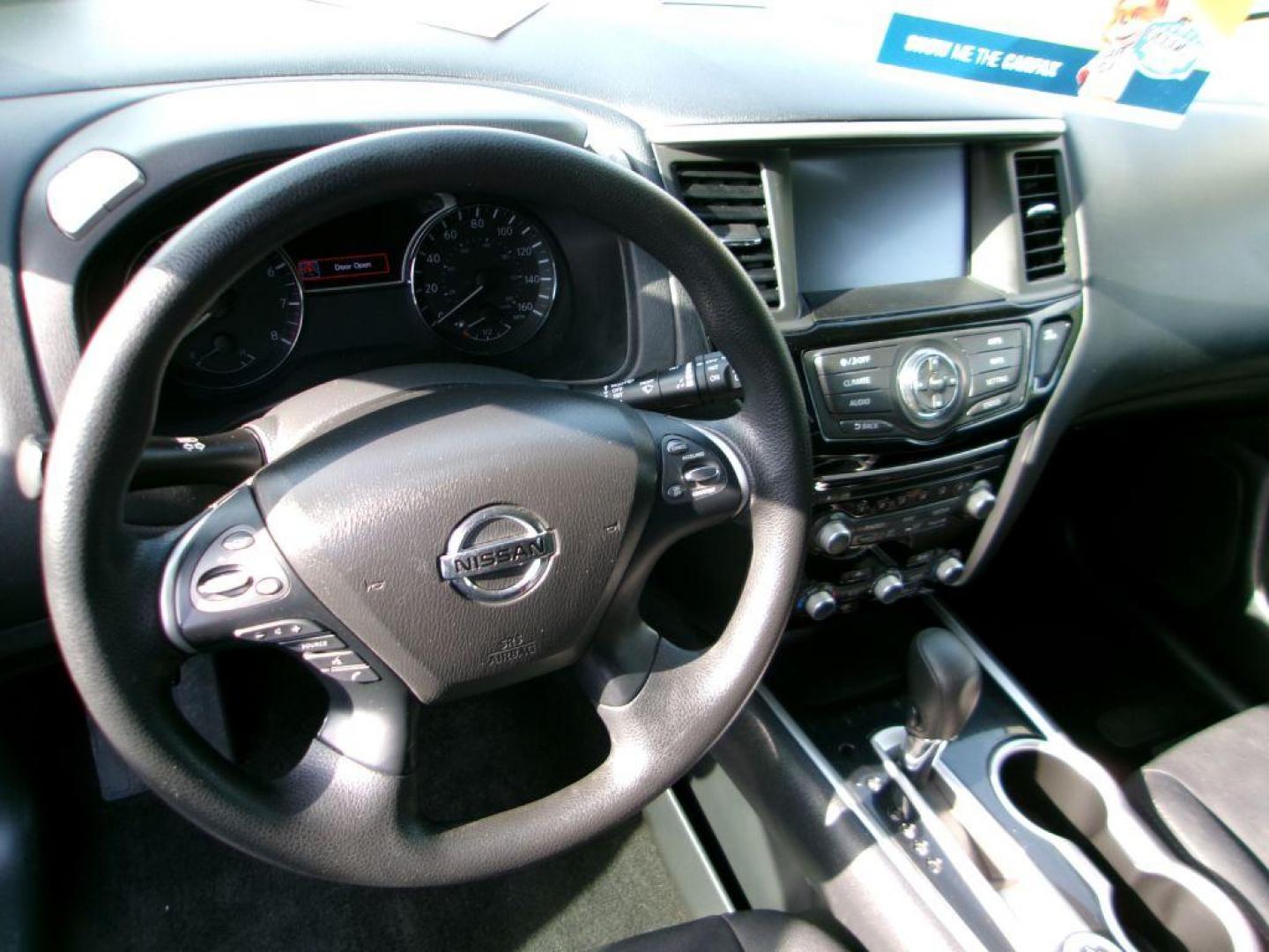 2017 BLACK NISSAN PATHFINDER S (5N1DR2MM1HC) with an 3.5L engine, Continuously Variable transmission, located at 501 E. Columbia St., Springfield, OH, 45503, (800) 262-7122, 39.925262, -83.801796 - *** New Tires *** V6 4x4 *** Third row seating *** New Brakes *** Serviced and Detailed *** Jay North Auto has offered hand picked vehicles since 1965! Our customer's enjoy a NO pressure buying experience with a small town feel. All of our vehicles get fully inspected and detailed. We are a pref - Photo#12