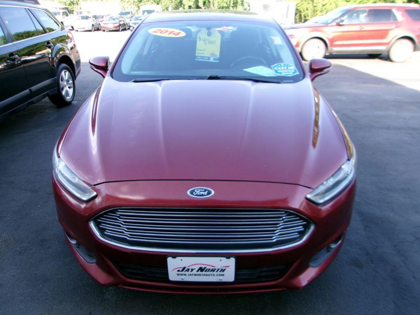 2014 RED FORD FUSION SE (3FA6P0H74ER) with an 2.5L engine, Automatic transmission, located at 501 E. Columbia St., Springfield, OH, 45503, (800) 262-7122, 39.925262, -83.801796 - *** SE Appearance Package *** Moonroof *** Serviced and Detailed *** 2.5L w/6 speed Automatic *** Jay North Auto has offered hand picked vehicles since 1965! Our customer's enjoy a NO pressure buying experience with a small town feel. All of our vehicles get fully inspected and detailed. We are - Photo#1