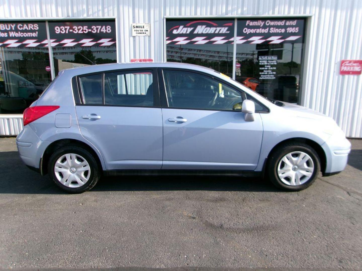 2012 BLUE NISSAN VERSA S (3N1BC1CP5CL) with an 1.8L engine, Continuously Variable transmission, located at 501 E. Columbia St., Springfield, OH, 45503, (800) 262-7122, 39.925262, -83.801796 - Photo#1