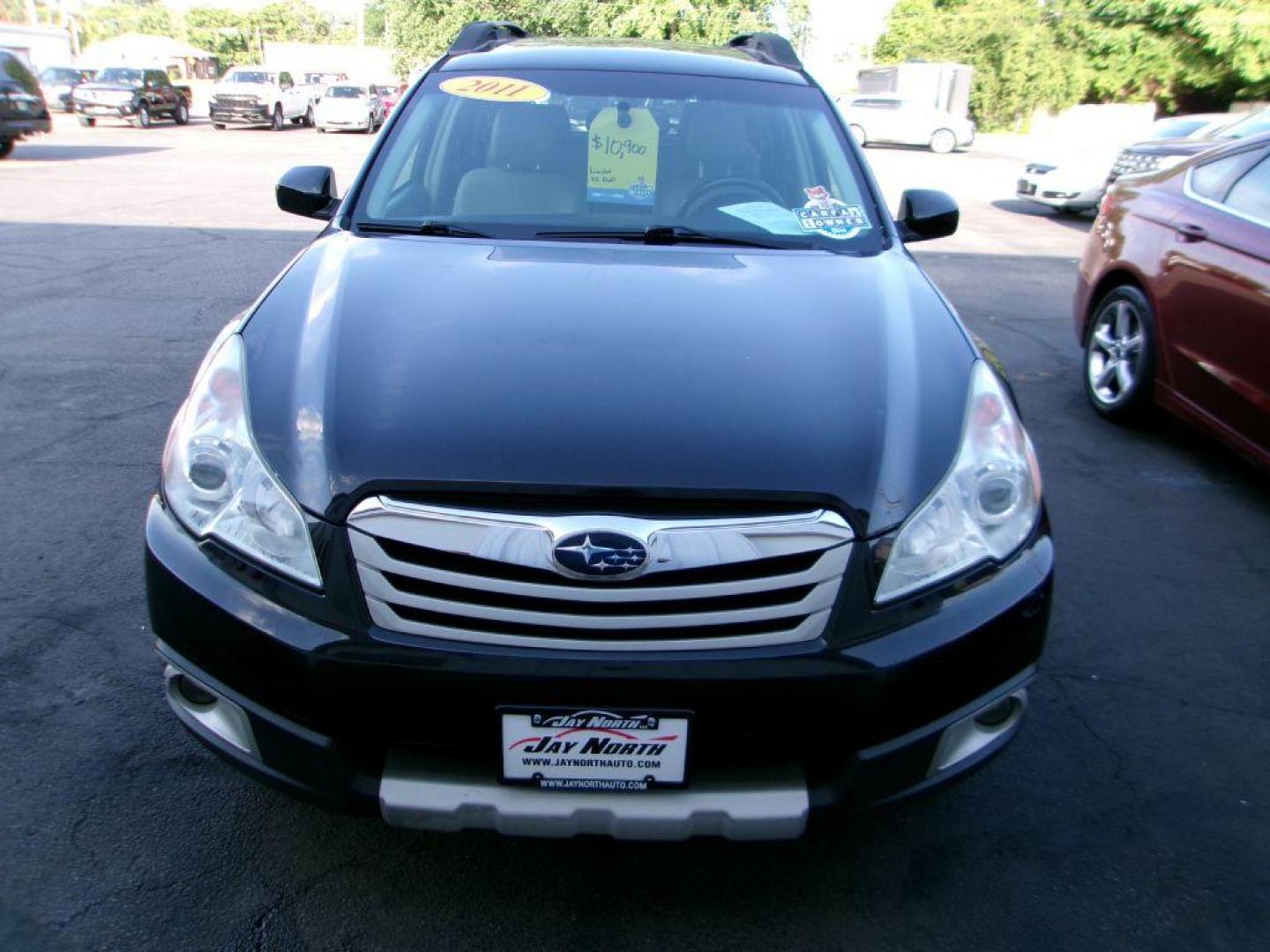 2011 BLACK SUBARU OUTBACK 3.6R LIMITED (4S4BRELC2B2) with an 3.6L engine, Automatic transmission, located at 501 E. Columbia St., Springfield, OH, 45503, (800) 262-7122, 39.925262, -83.801796 - *** 1 Owner w/ Clean CarFax *** 27 Service Records *** Limited *** 3.6L AWD *** Serviced and Detailed *** Jay North Auto has offered hand picked vehicles since 1965! Our customer's enjoy a NO pressure buying experience with a small town feel. All of our vehicles get fully inspected and detailed - Photo#2