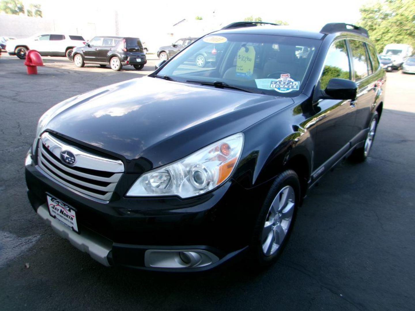2011 BLACK SUBARU OUTBACK 3.6R LIMITED (4S4BRELC2B2) with an 3.6L engine, Automatic transmission, located at 501 E. Columbia St., Springfield, OH, 45503, (800) 262-7122, 39.925262, -83.801796 - *** 1 Owner w/ Clean CarFax *** 27 Service Records *** Limited *** 3.6L AWD *** Serviced and Detailed *** Jay North Auto has offered hand picked vehicles since 1965! Our customer's enjoy a NO pressure buying experience with a small town feel. All of our vehicles get fully inspected and detailed - Photo#3
