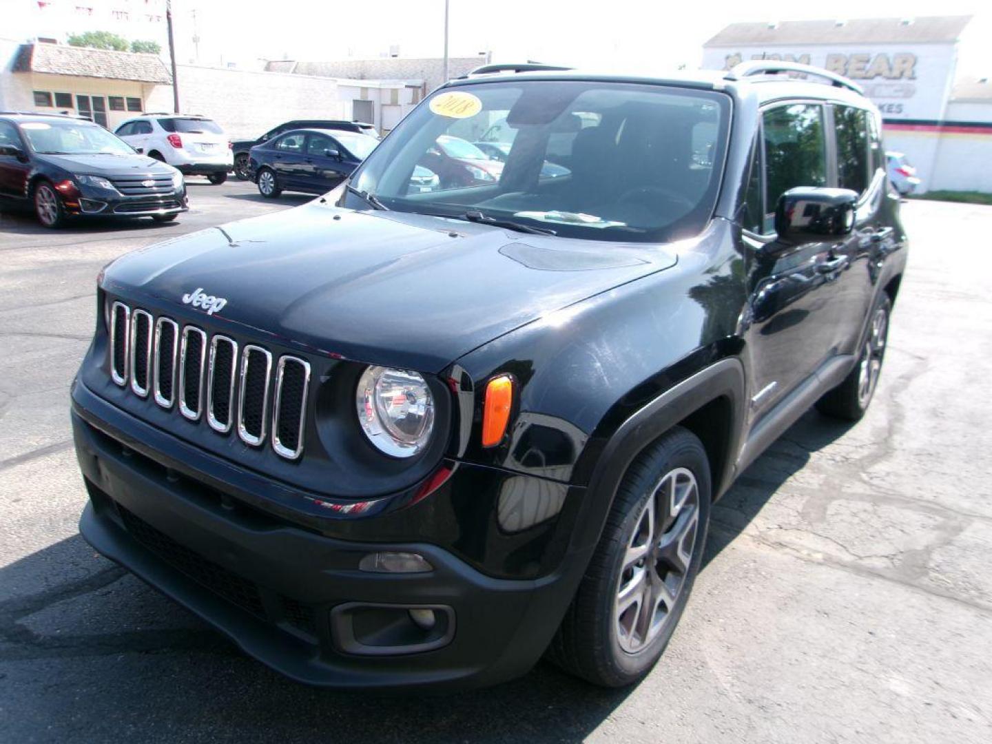 2018 BLACK JEEP RENEGADE LATITUDE (ZACCJABB9JP) with an 2.4L engine, Automatic transmission, located at 501 E. Columbia St., Springfield, OH, 45503, (800) 262-7122, 39.925262, -83.801796 - ***New Front Brake Pads and Rotors***New Tires***New Spark Plugs***Latitude***Apple and Android Auto***Remote Start***Serviced and Detailed*** Jay North Auto has offered hand picked vehicles since 1965! Our customer's enjoy a NO pressure buying experience with a small town feel. All of our veh - Photo#6