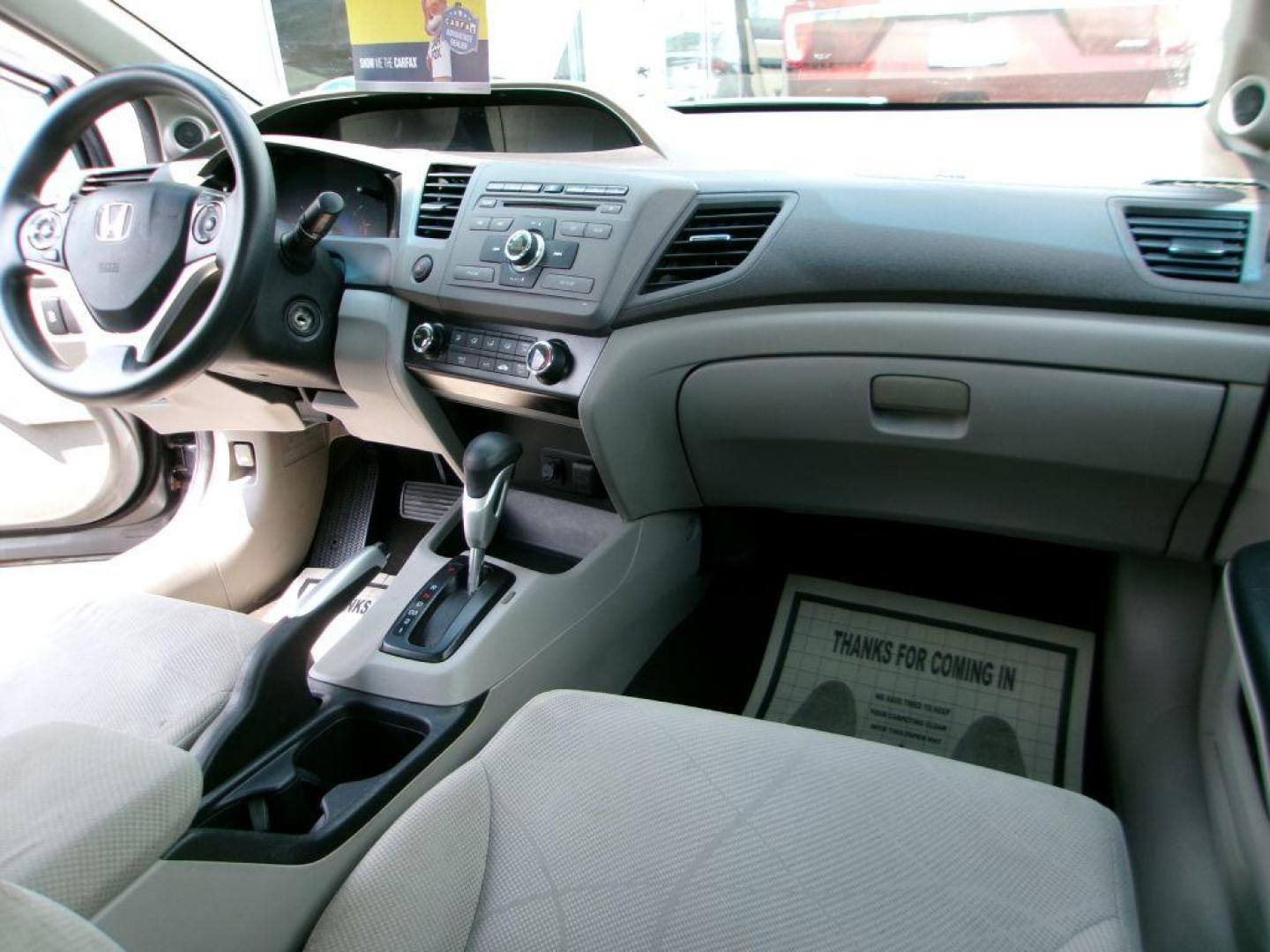 2012 GRAY HONDA CIVIC EX (19XFB2F82CE) with an 1.8L engine, Automatic transmission, located at 501 E. Columbia St., Springfield, OH, 45503, (800) 262-7122, 39.925262, -83.801796 - ***EX***Sunroof***Like New Tires***Serviced and Detailed*** Jay North Auto has offered hand picked vehicles since 1965! Our customer's enjoy a NO pressure buying experience with a small town feel. All of our vehicles get fully inspected and detailed. We are a preferred dealer for many local cr - Photo#18