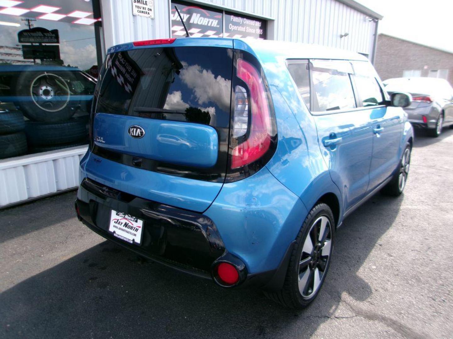 2016 BLUE KIA SOUL + (KNDJP3A50G7) with an 2.0L engine, Automatic transmission, located at 501 E. Columbia St., Springfield, OH, 45503, (800) 262-7122, 39.925262, -83.801796 - ***Clean Carfax***New Front and Rear Brake Pads and Rotors***New Front Calipers***Soul +***Serviced and Detailed*** Jay North Auto has offered hand picked vehicles since 1965! Our customer's enjoy a NO pressure buying experience with a small town feel. All of our vehicles get fully inspected a - Photo#3