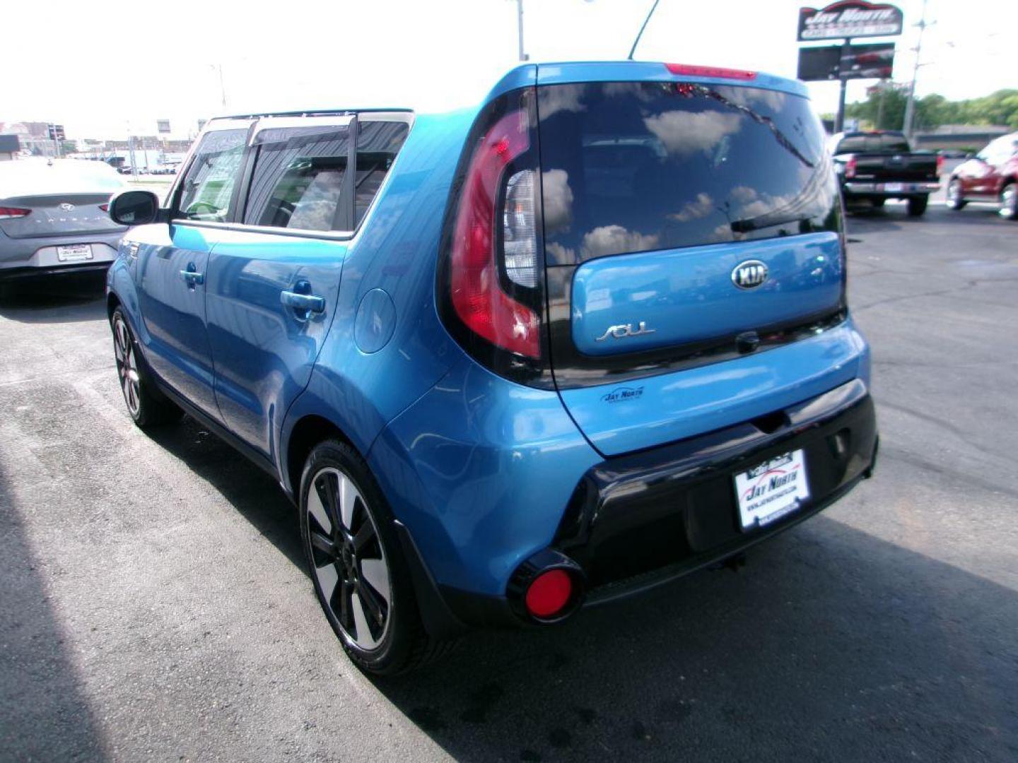 2016 BLUE KIA SOUL + (KNDJP3A50G7) with an 2.0L engine, Automatic transmission, located at 501 E. Columbia St., Springfield, OH, 45503, (800) 262-7122, 39.925262, -83.801796 - ***Clean Carfax***New Front and Rear Brake Pads and Rotors***New Front Calipers***Soul +***Serviced and Detailed*** Jay North Auto has offered hand picked vehicles since 1965! Our customer's enjoy a NO pressure buying experience with a small town feel. All of our vehicles get fully inspected a - Photo#5