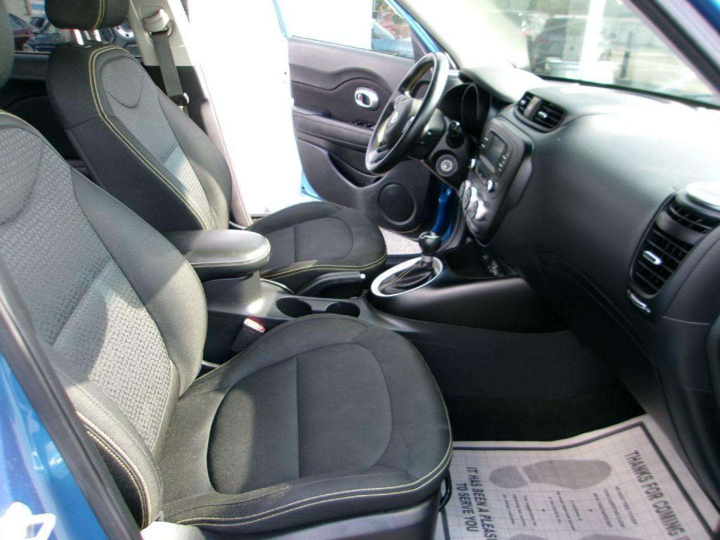 2016 BLUE KIA SOUL + (KNDJP3A50G7) with an 2.0L engine, Automatic transmission, located at 501 E. Columbia St., Springfield, OH, 45503, (800) 262-7122, 39.925262, -83.801796 - ***Clean Carfax***New Front and Rear Brake Pads and Rotors***New Front Calipers***Soul +***Serviced and Detailed*** Jay North Auto has offered hand picked vehicles since 1965! Our customer's enjoy a NO pressure buying experience with a small town feel. All of our vehicles get fully inspected a - Photo#16