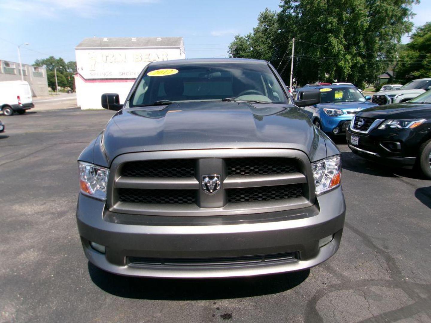 2012 GRAY DODGE RAM 1500 EXPRESS (3C6JD6AT3CG) with an 5.7L engine, Automatic transmission, located at 501 E. Columbia St., Springfield, OH, 45503, (800) 262-7122, 39.925262, -83.801796 - ***1-Owner***New Front Brake Pads and Rotors***Express***5.7L Hemi***Serviced and Detailed*** Jay North Auto has offered hand picked vehicles since 1965! Our customer's enjoy a NO pressure buying experience with a small town feel. All of our vehicles get fully inspected and detailed. We are a - Photo#1