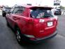 2015 RED TOYOTA RAV4 XLE (JTMWFREV9FD) with an 2.5L engine, Automatic transmission, located at 501 E. Columbia St., Springfield, OH, 45503, (800) 262-7122, 39.925262, -83.801796 - Photo#3