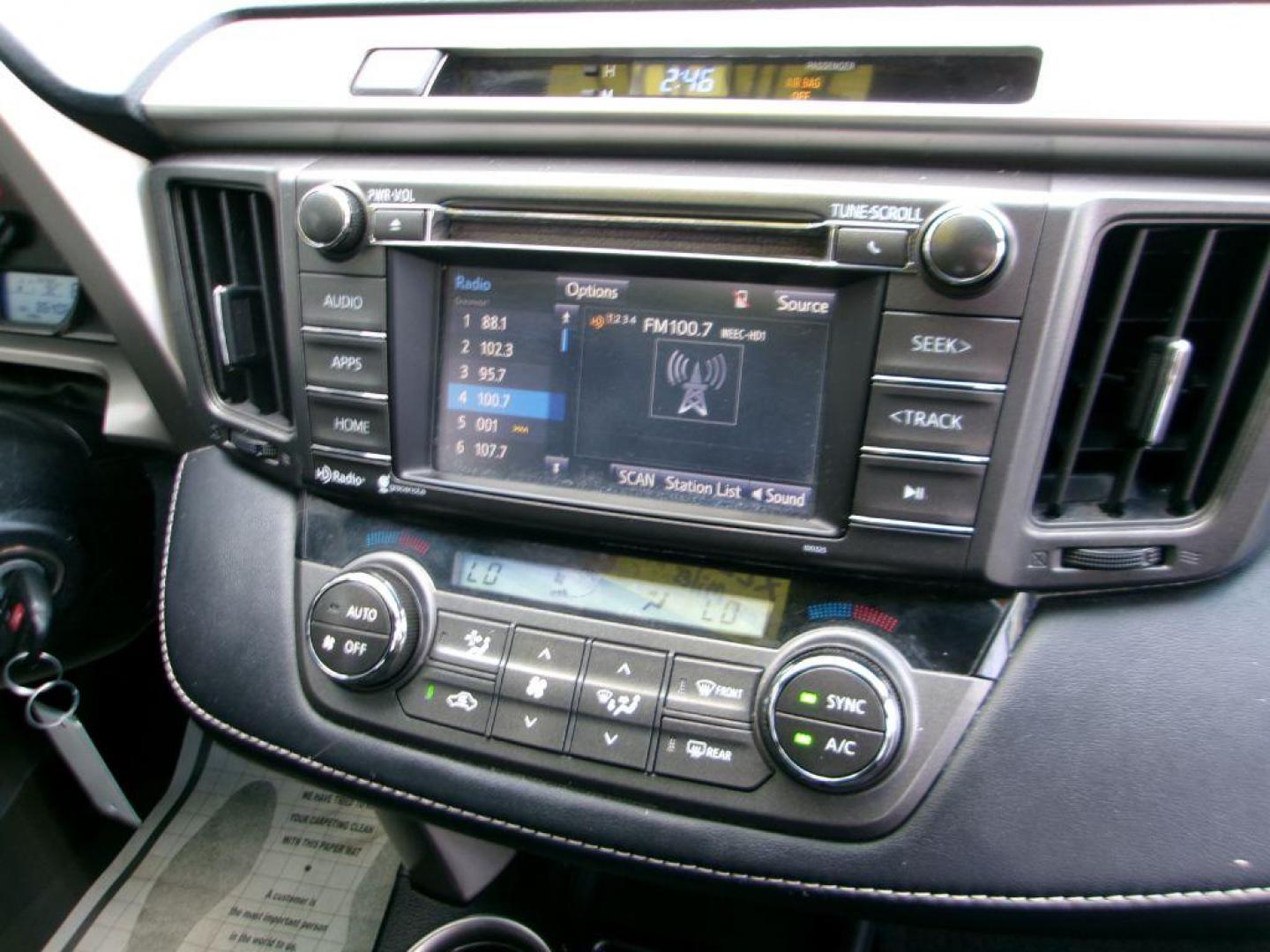 2015 RED TOYOTA RAV4 XLE (JTMWFREV9FD) with an 2.5L engine, Automatic transmission, located at 501 E. Columbia St., Springfield, OH, 45503, (800) 262-7122, 39.925262, -83.801796 - Photo#17