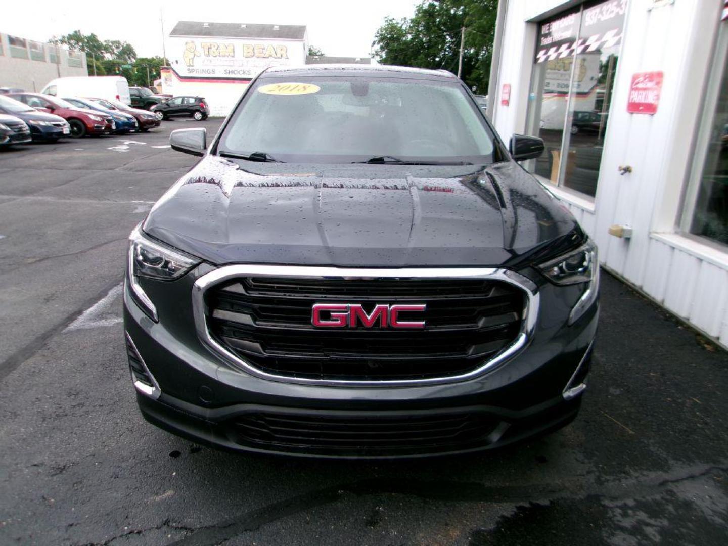 2018 GRAY GMC TERRAIN SLE (3GKALMEV1JL) with an 1.5L engine, Automatic transmission, located at 501 E. Columbia St., Springfield, OH, 45503, (800) 262-7122, 39.925262, -83.801796 - ***SLE***FWD***All New Tires***New Front and Rear Brake Pads and Rotors***Serviced and Detailed*** Jay North Auto has offered hand picked vehicles since 1965! Our customer's enjoy a NO pressure buying experience with a small town feel. All of our vehicles get fully inspected and detailed. We are - Photo#2