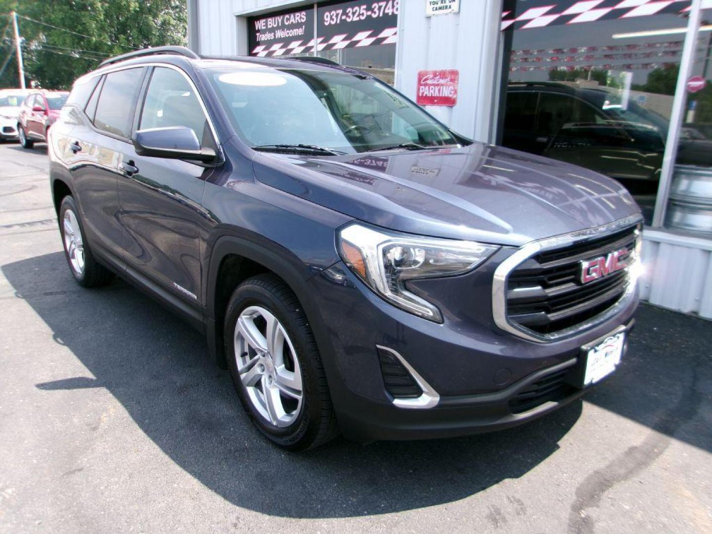 2018 BLUE GMC TERRAIN SLE (3GKALTEX0JL) with an 2.0L engine, Automatic transmission, located at 501 E. Columbia St., Springfield, OH, 45503, (800) 262-7122, 39.925262, -83.801796 - *** SLE *** AWD 2.0L *** Tune Up *** Serviced and detailed *** Clean CarFax *** Jay North Auto has offered hand picked vehicles since 1965! Our customer's enjoy a NO pressure buying experience with a small town feel. All of our vehicles get fully inspected and detailed. We are a preferred deale - Photo#0