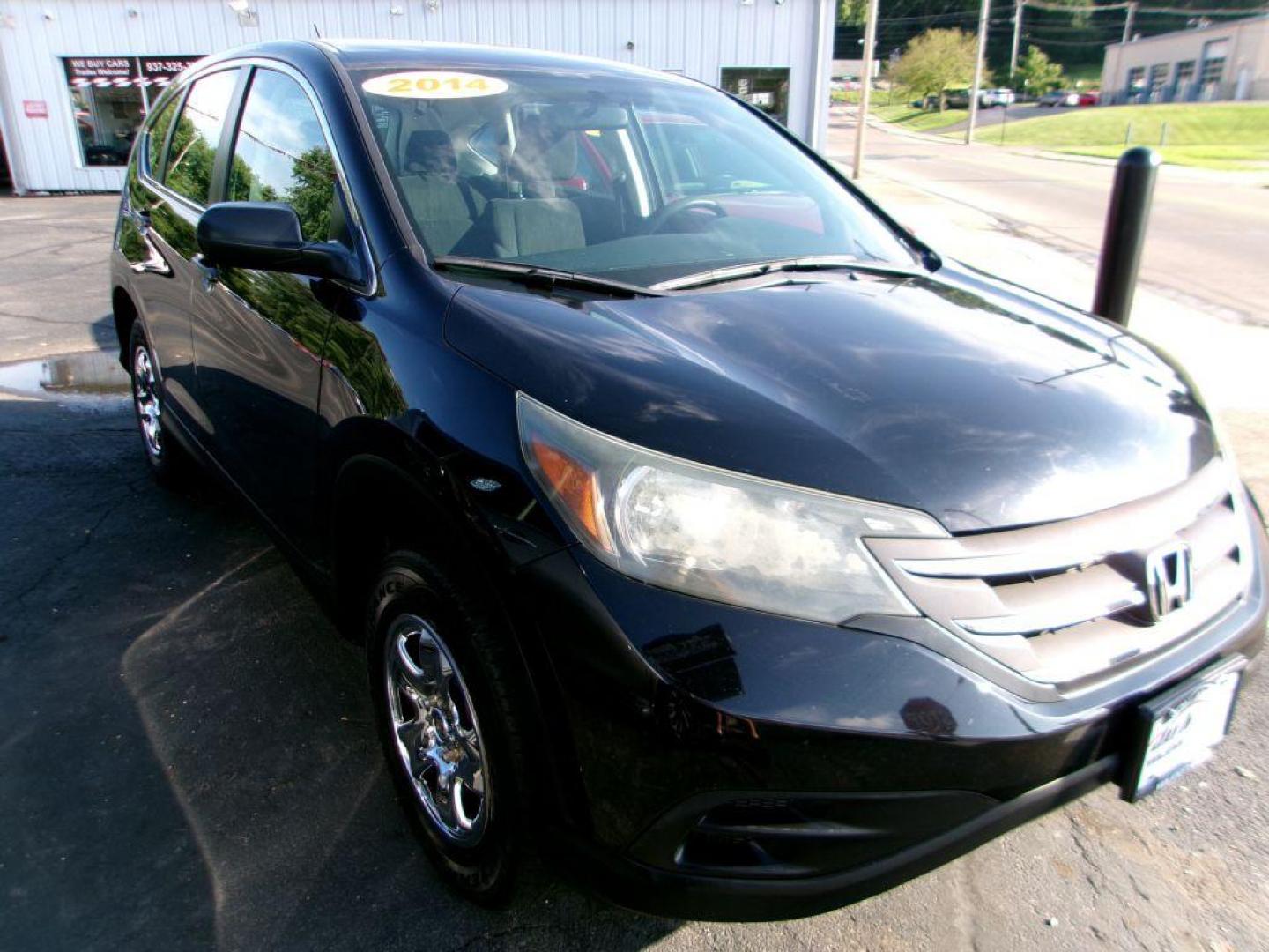 2014 BLACK HONDA CR-V LX (2HKRM4H35EH) with an 2.4L engine, Automatic transmission, located at 501 E. Columbia St., Springfield, OH, 45503, (800) 262-7122, 39.925262, -83.801796 - Photo#0