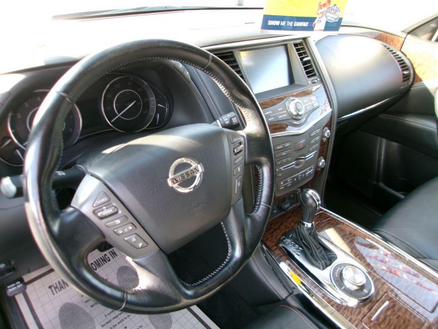 2019 GRAY NISSAN ARMADA SL (JN8AY2NC1K9) with an 5.6L engine, Automatic transmission, located at 501 E. Columbia St., Springfield, OH, 45503, (800) 262-7122, 39.925262, -83.801796 - *** 5.6L V8 *** Premium Package *** Moonroof *** Bose Audio *** Navigation *** 3rd Row Seating *** Clean CarFax w/ 16 Service Records *** Jay North Auto has offered hand picked vehicles since 1965! Our customer's enjoy a NO pressure buying experience with a small town feel. All of our vehicles - Photo#12