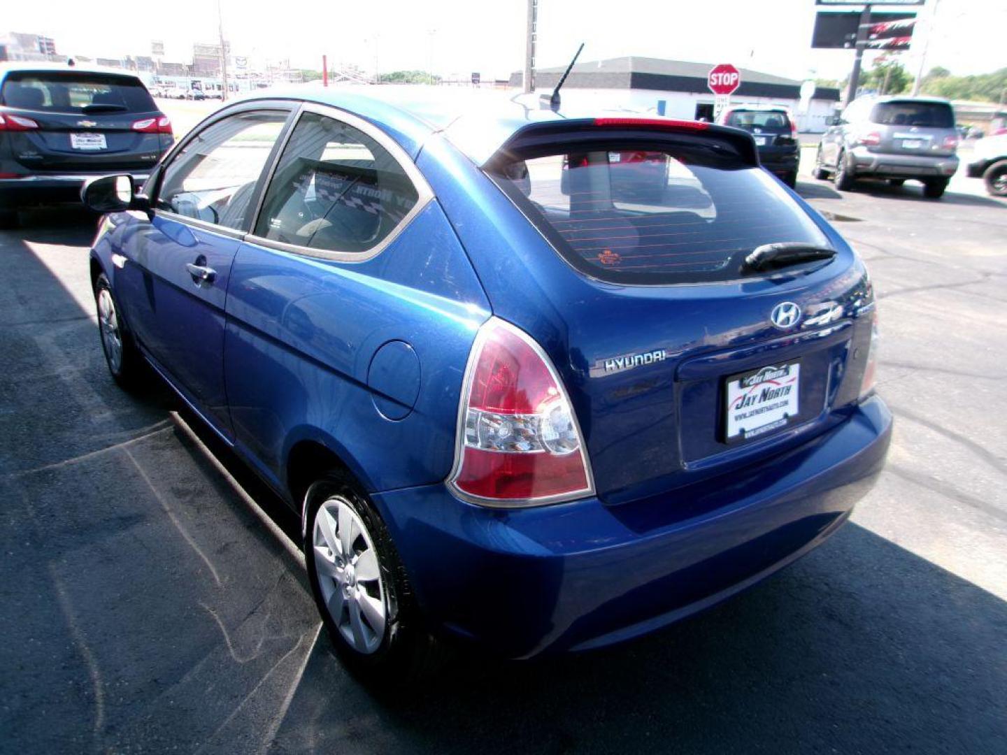 2010 BLUE HYUNDAI ACCENT GS (KMHCM3AC0AU) with an 1.6L engine, Automatic transmission, located at 501 E. Columbia St., Springfield, OH, 45503, (800) 262-7122, 39.925262, -83.801796 - *** 1 Owner *** New Tires *** New Brakes *** Serviced and Detailed *** Jay North Auto has offered hand picked vehicles since 1965! Our customer's enjoy a NO pressure buying experience with a small town feel. All of our vehicles get fully inspected and detailed. We are a preferred dealer for man - Photo#5