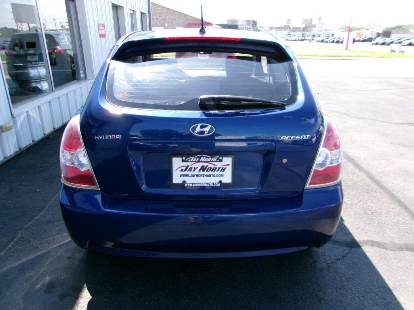 2010 BLUE HYUNDAI ACCENT GS (KMHCM3AC0AU) with an 1.6L engine, Automatic transmission, located at 501 E. Columbia St., Springfield, OH, 45503, (800) 262-7122, 39.925262, -83.801796 - *** 1 Owner *** New Tires *** New Brakes *** Serviced and Detailed *** Jay North Auto has offered hand picked vehicles since 1965! Our customer's enjoy a NO pressure buying experience with a small town feel. All of our vehicles get fully inspected and detailed. We are a preferred dealer for man - Photo#6