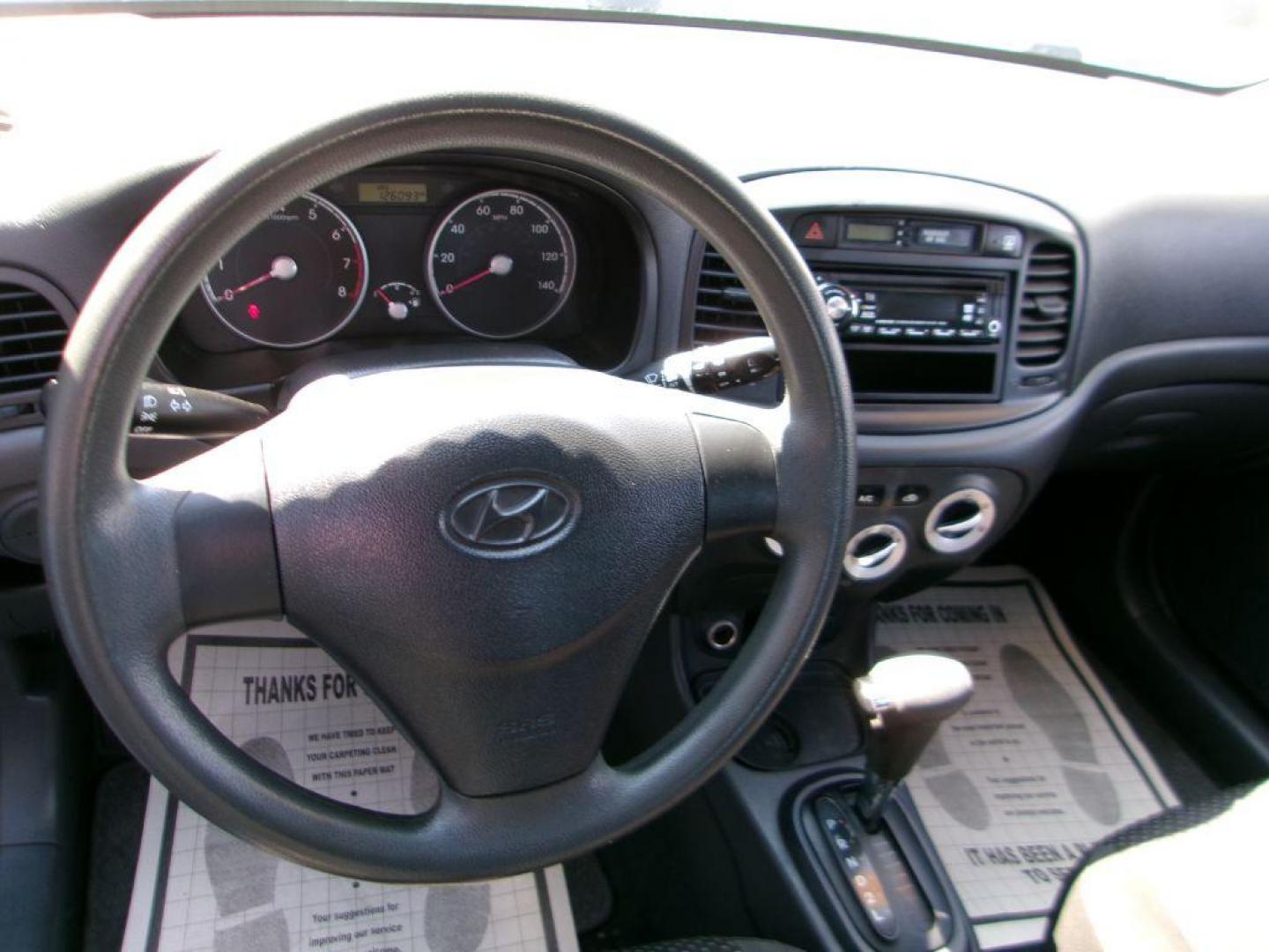 2010 BLUE HYUNDAI ACCENT GS (KMHCM3AC0AU) with an 1.6L engine, Automatic transmission, located at 501 E. Columbia St., Springfield, OH, 45503, (800) 262-7122, 39.925262, -83.801796 - *** 1 Owner *** New Tires *** New Brakes *** Serviced and Detailed *** Jay North Auto has offered hand picked vehicles since 1965! Our customer's enjoy a NO pressure buying experience with a small town feel. All of our vehicles get fully inspected and detailed. We are a preferred dealer for man - Photo#10