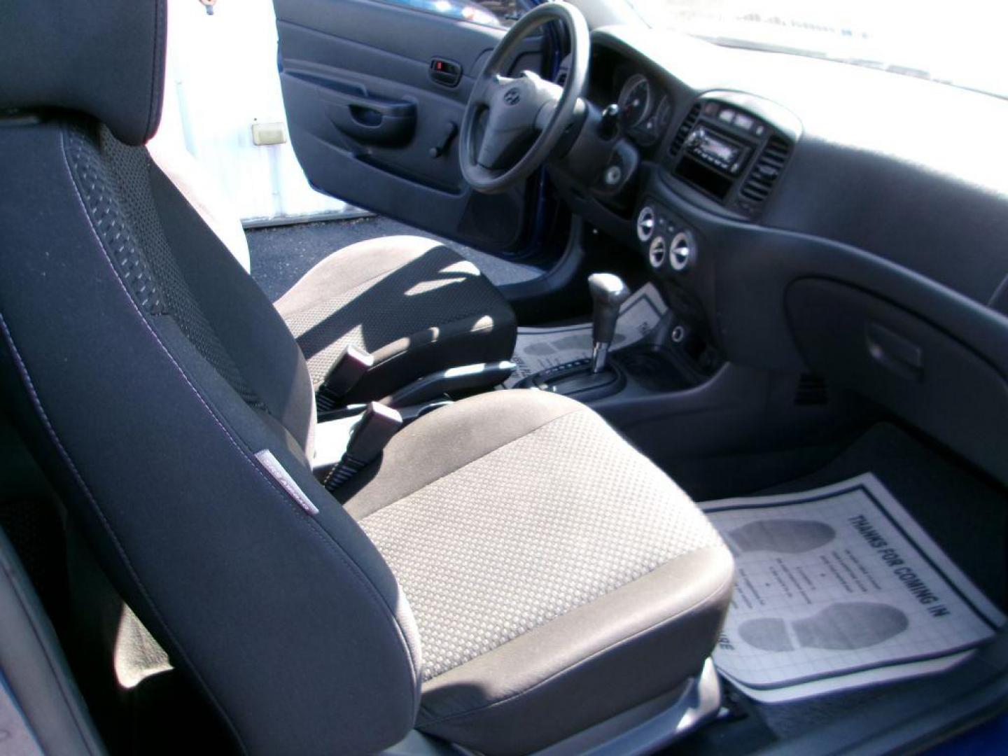 2010 BLUE HYUNDAI ACCENT GS (KMHCM3AC0AU) with an 1.6L engine, Automatic transmission, located at 501 E. Columbia St., Springfield, OH, 45503, (800) 262-7122, 39.925262, -83.801796 - *** 1 Owner *** New Tires *** New Brakes *** Serviced and Detailed *** Jay North Auto has offered hand picked vehicles since 1965! Our customer's enjoy a NO pressure buying experience with a small town feel. All of our vehicles get fully inspected and detailed. We are a preferred dealer for man - Photo#11