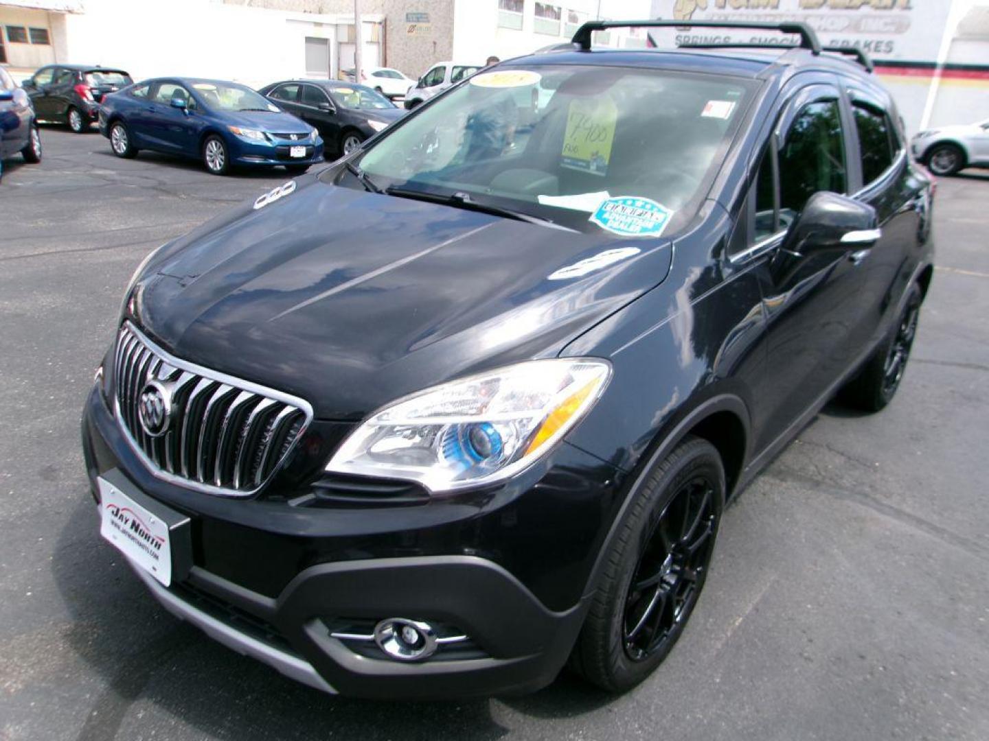 2015 BLACK BUICK ENCORE CONVENIENCE (KL4CJBSB1FB) with an 1.4L engine, Automatic transmission, located at 501 E. Columbia St., Springfield, OH, 45503, (800) 262-7122, 39.925262, -83.801796 - ***CONVENIENCE PACKAGE***FWD***1.4L***Gas Saver***Serviced and Detailed*** Jay North Auto has offered hand picked vehicles since 1965! Our customer's enjoy a NO pressure buying experience with a small town feel. All of our vehicles get fully inspected and detailed. We are a preferred dealer for - Photo#3