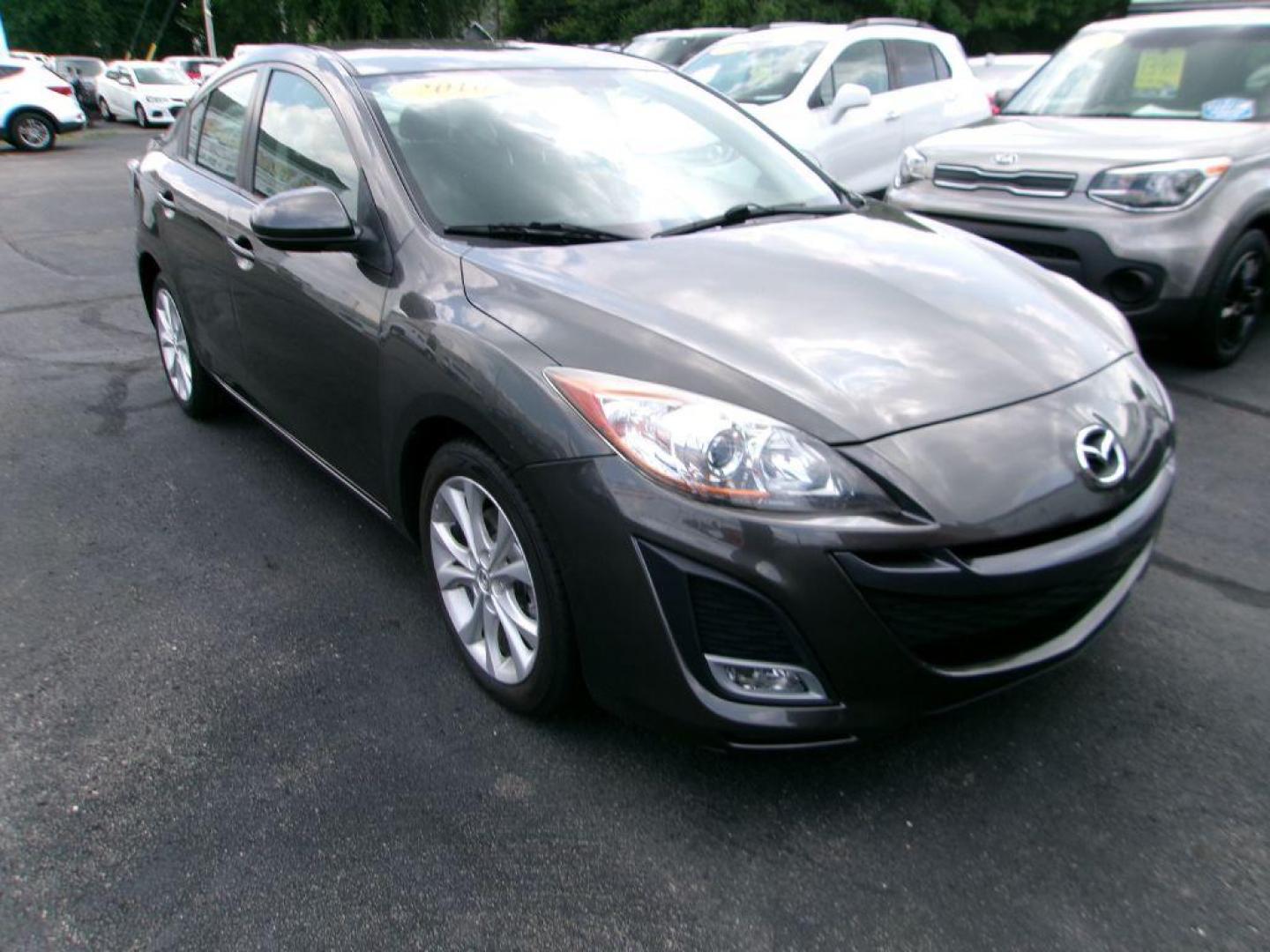 2010 GRAY MAZDA 3 S (JM1BL1S52A1) with an 2.5L engine, Automatic transmission, located at 501 E. Columbia St., Springfield, OH, 45503, (800) 262-7122, 39.925262, -83.801796 - ***New Front and Rear Brake Pads and Rotors***2.5L***Gas Saver***Serviced and Detailed*** Jay North Auto has offered hand picked vehicles since 1965! Our customer's enjoy a NO pressure buying experience with a small town feel. All of our vehicles get fully inspected and detailed. We are a pref - Photo#2