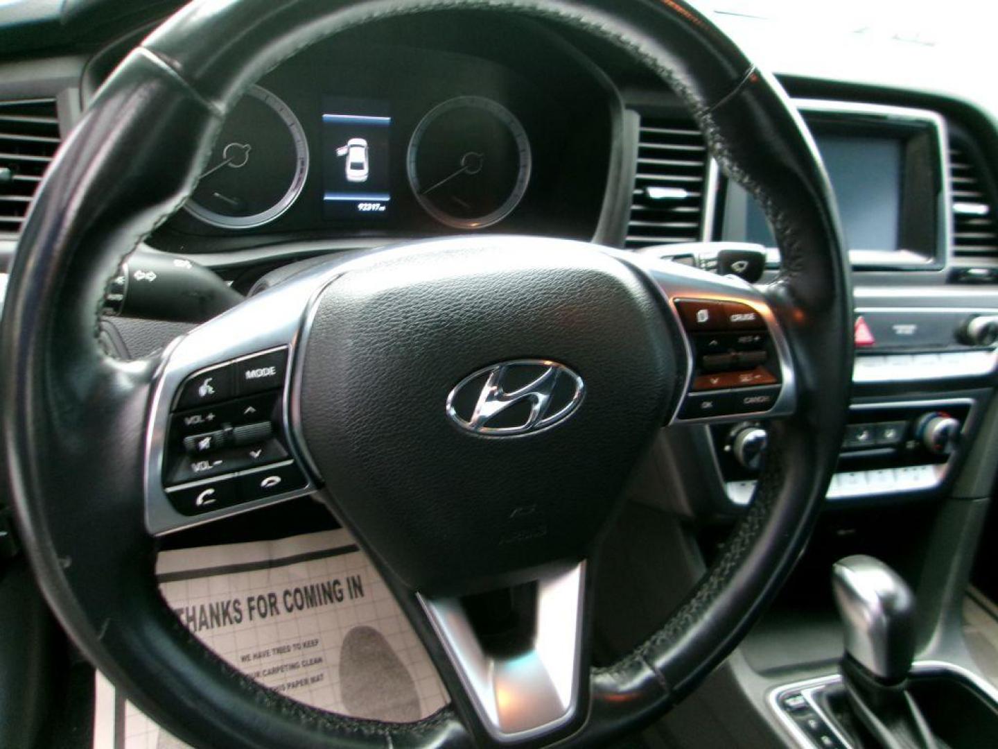 2018 BLACK HYUNDAI SONATA SEL (5NPE34AF4JH) with an 2.4L engine, Automatic transmission, located at 501 E. Columbia St., Springfield, OH, 45503, (800) 262-7122, 39.925262, -83.801796 - ADVANCED SAFETY TECHNOLOGY Blind Spot Detection System w/ Rear Cross-Traffic Alert INCLUDED Vehicle Stability Management (VSM) w/ Traction Control INCLUDED ABS w/ Electronic Brake Force Distribution and Brake Assist INCLUDED Front, Front Side Impact, Side Curtain and Driver Knee Airbags - Photo#13