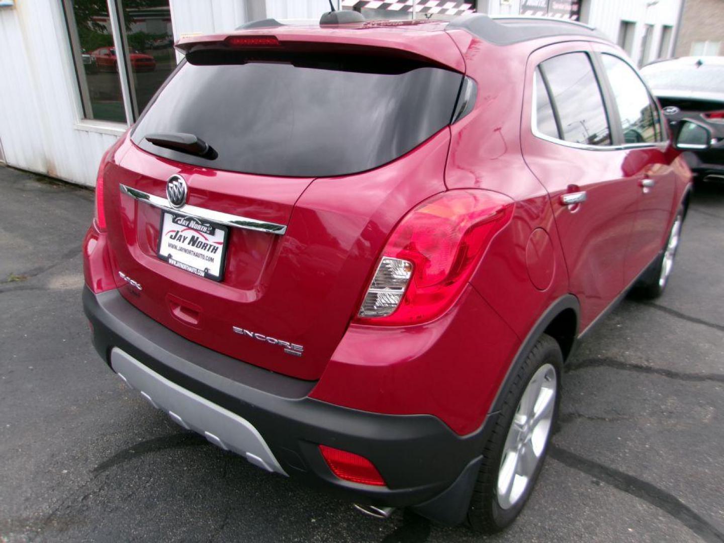 2015 RED BUICK ENCORE (KL4CJESB4FB) with an 1.4L engine, Automatic transmission, located at 501 E. Columbia St., Springfield, OH, 45503, (800) 262-7122, 39.925262, -83.801796 - *** Low Miles *** New Front Brakes *** Serviced and Detailed *** Back Up Camera *** AWD *** Jay North Auto has offered hand picked vehicles since 1965! Our customer's enjoy a NO pressure buying experience with a small town feel. All of our vehicles get fully inspected and detailed. We are a pref - Photo#5