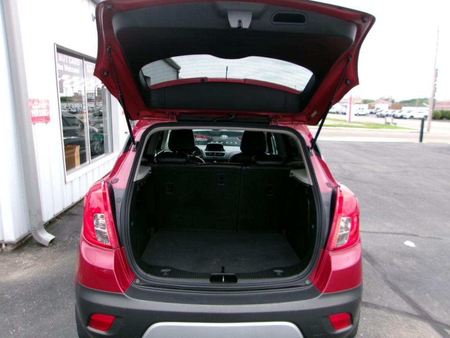 2015 RED BUICK ENCORE (KL4CJESB4FB) with an 1.4L engine, Automatic transmission, located at 501 E. Columbia St., Springfield, OH, 45503, (800) 262-7122, 39.925262, -83.801796 - *** Low Miles *** New Front Brakes *** Serviced and Detailed *** Back Up Camera *** AWD *** Jay North Auto has offered hand picked vehicles since 1965! Our customer's enjoy a NO pressure buying experience with a small town feel. All of our vehicles get fully inspected and detailed. We are a pref - Photo#6