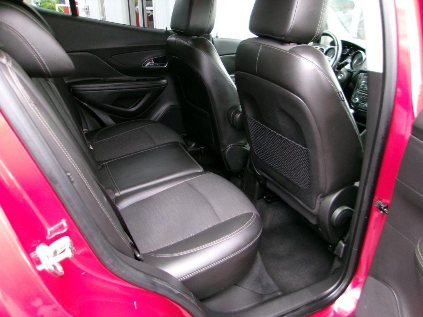 2015 RED BUICK ENCORE (KL4CJESB4FB) with an 1.4L engine, Automatic transmission, located at 501 E. Columbia St., Springfield, OH, 45503, (800) 262-7122, 39.925262, -83.801796 - *** Low Miles *** New Front Brakes *** Serviced and Detailed *** Back Up Camera *** AWD *** Jay North Auto has offered hand picked vehicles since 1965! Our customer's enjoy a NO pressure buying experience with a small town feel. All of our vehicles get fully inspected and detailed. We are a pref - Photo#14