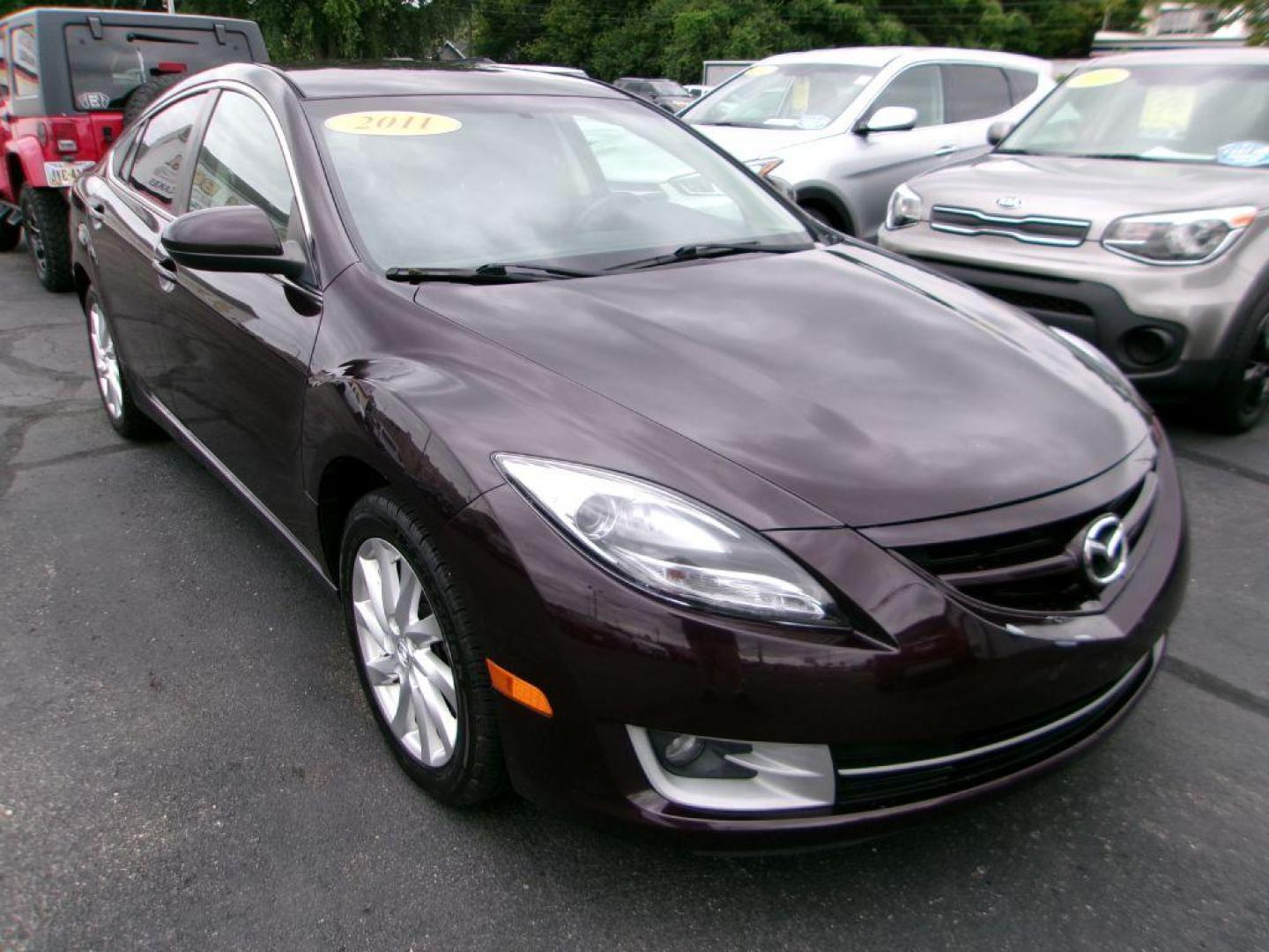 2011 MAROON MAZDA 6 TOURING (1YVHZ8CH6B5) with an 2.5L engine, Automatic transmission, located at 501 E. Columbia St., Springfield, OH, 45503, (800) 262-7122, 39.925262, -83.801796 - *** Serviced and Detailed *** Touring *** FWD 2.5L *** Jay North Auto has offered hand picked vehicles since 1965! Our customer's enjoy a NO pressure buying experience with a small town feel. All of our vehicles get fully inspected and detailed. We are a preferred dealer for many local credit u - Photo#0