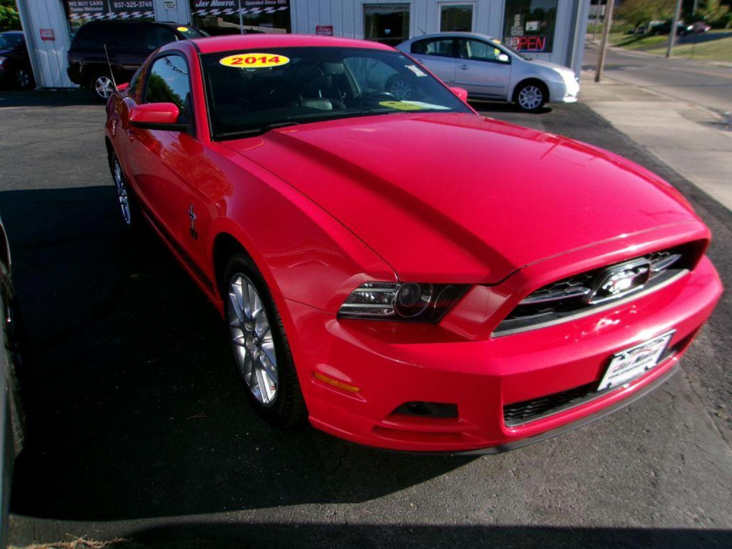 2014 RED FORD MUSTANG PREMIUM (1ZVBP8AM6E5) with an 3.7L engine, Automatic transmission, located at 501 E. Columbia St., Springfield, OH, 45503, (800) 262-7122, 39.925262, -83.801796 - *** New Brakes *** New Struts *** Premium *** Shaker Audio *** Pony Pkg. *** 18'' Wheels *** Serviced and Detailed *** Jay North Auto has offered hand picked vehicles since 1965! Our customer's enjoy a NO pressure buying experience with a small town feel. All of our vehicles get fully inspected - Photo#0